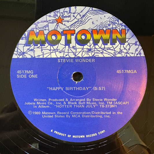 Stevie Wonder, "Happy Birthday" (12") [EX Used]