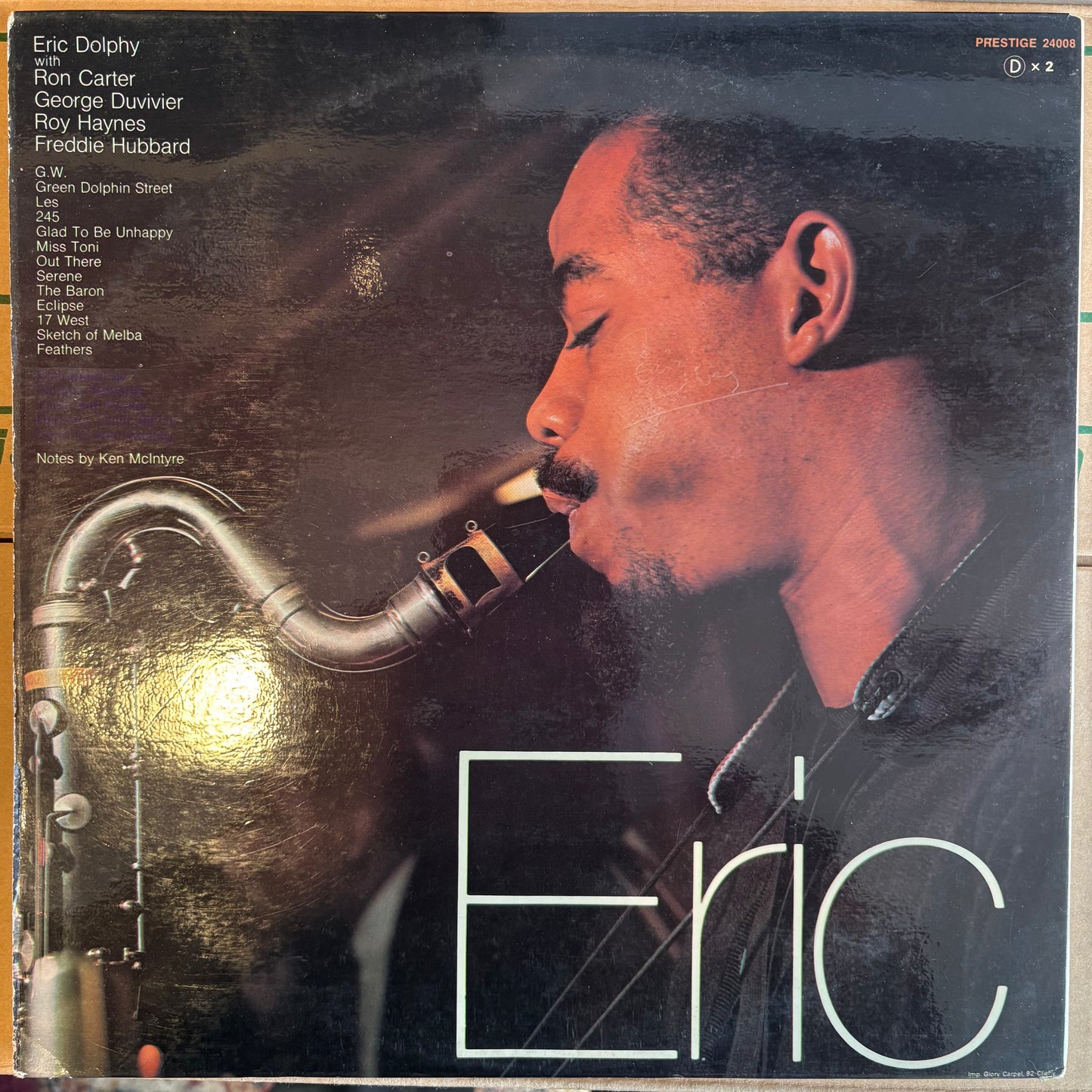 Eric Dolphy, "Eric Dolphy" (2LP) [VG Used]