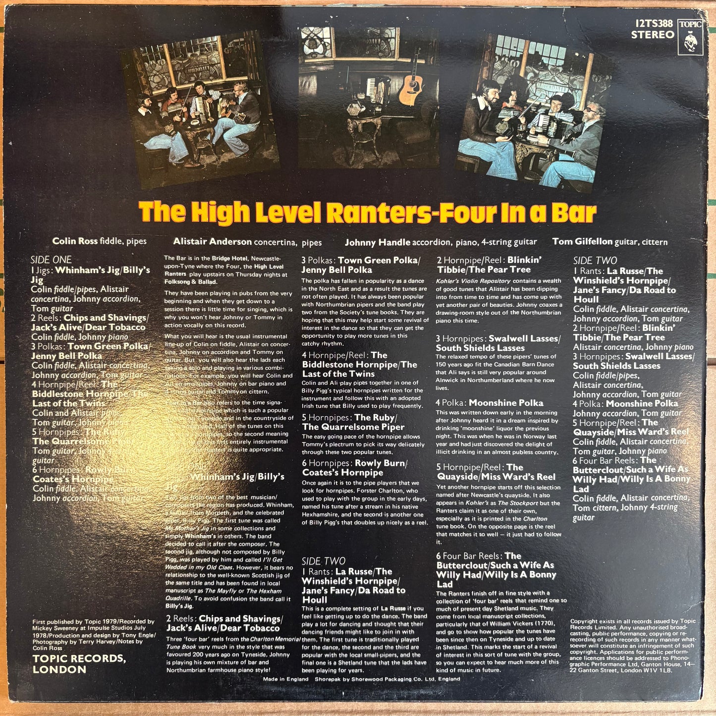 High Level Ranters, "Four in a Bar" [VG+ Used]