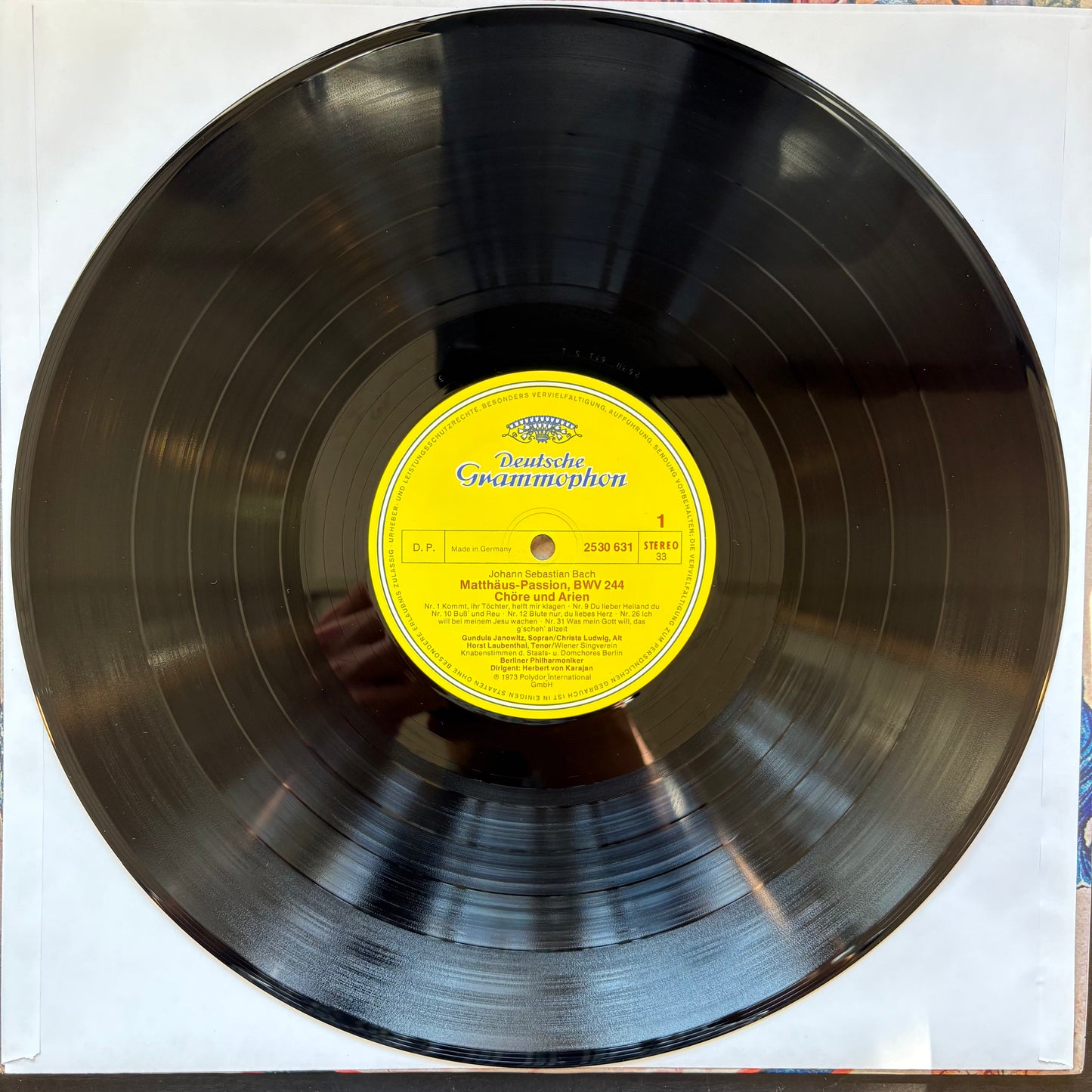 Johann Sebastian Bach / Herbert Von Karajan, "Choruses and Arias from the St. Matthew Passion" [VG+ Used]