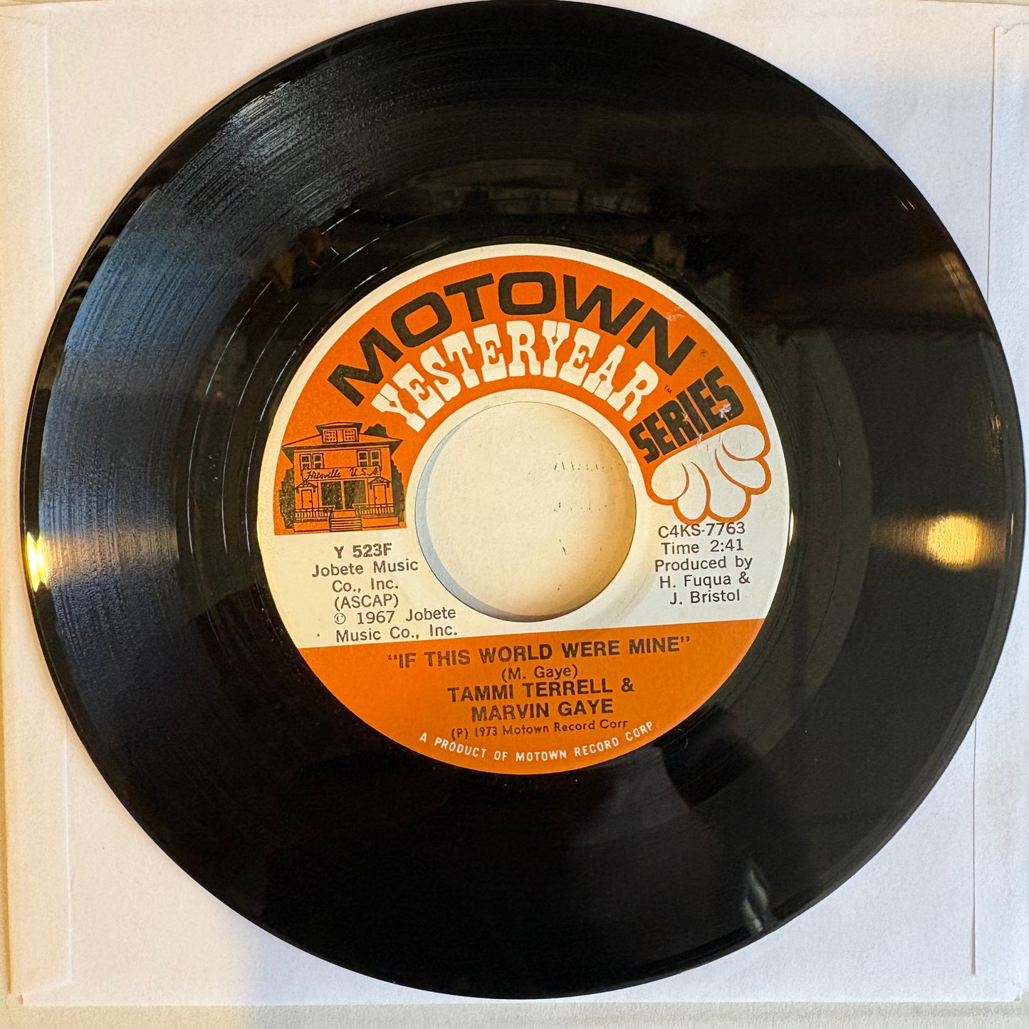 Tammi Terrell & Marvin Gaye, "If This World Were Mine / Keep on Lovin' Me, Honey" (7") [VG Used]