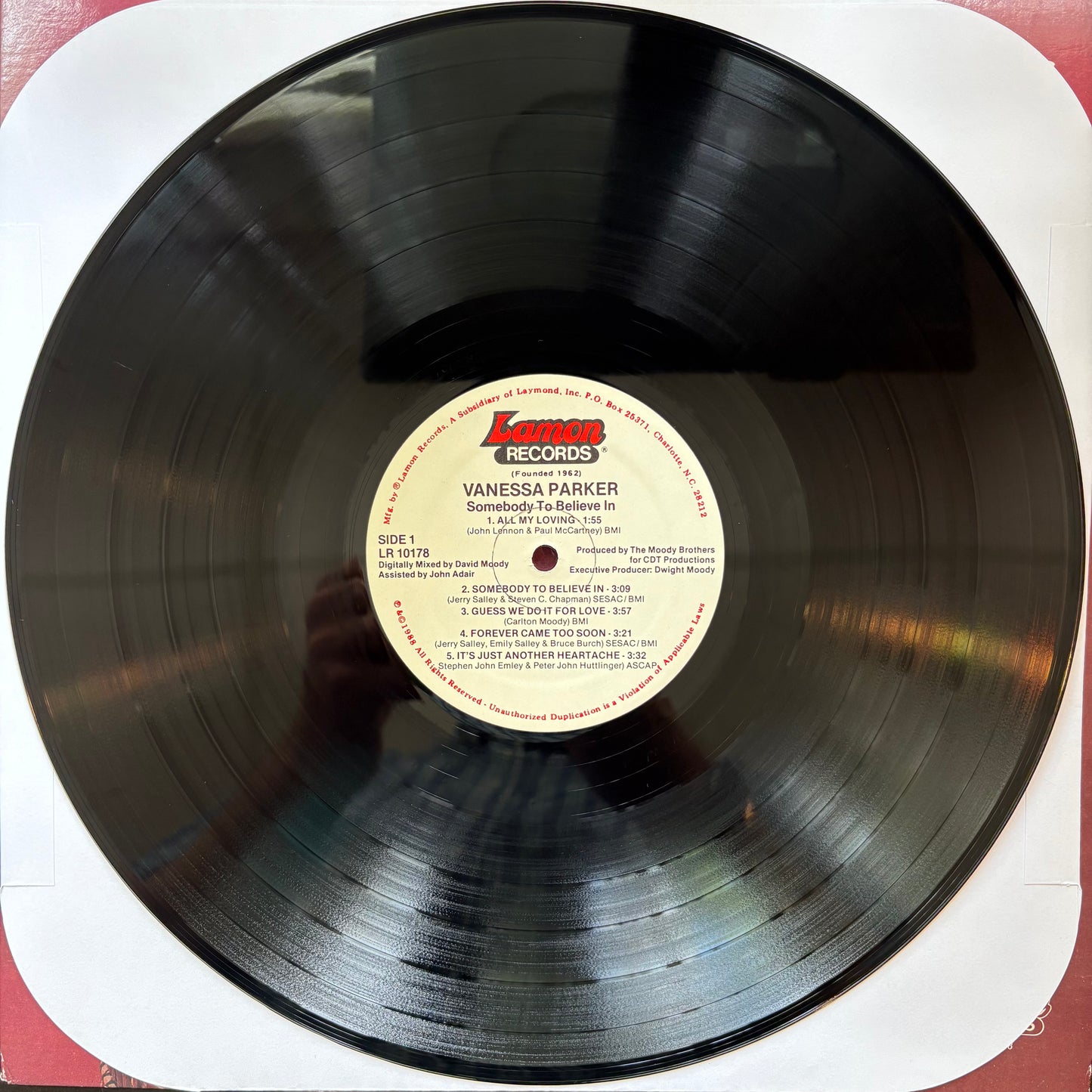 Vanessa Parker, "Somebody to Believe In" (Signed) [VG+ Used]
