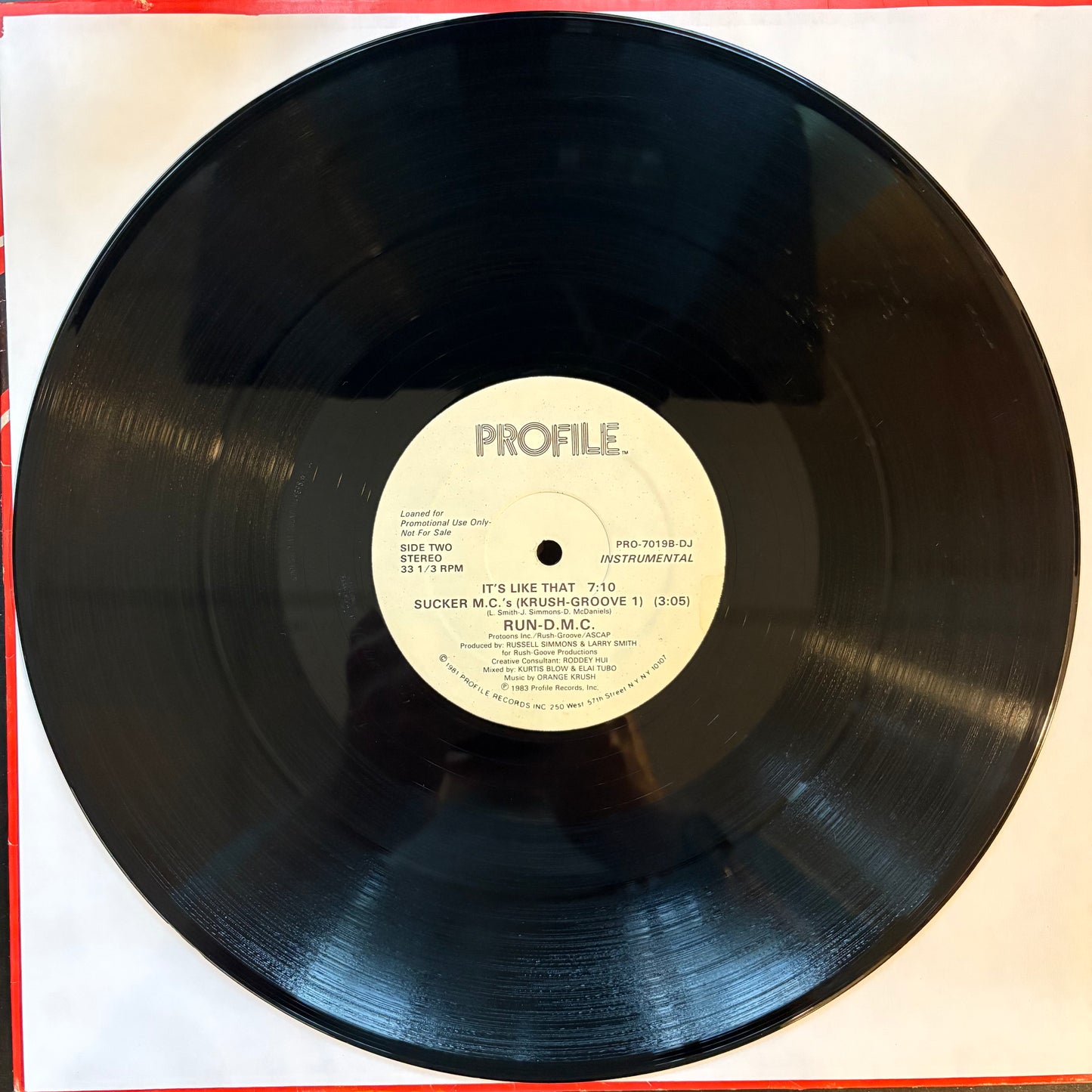 Run-D.M.C., "It's Like That" (12") (Promo) [VG- Used]