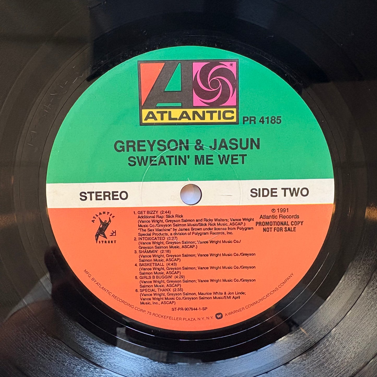 Greyson & Jasun, "Sweatin' Me Wet" (Promo) [VG- Used]