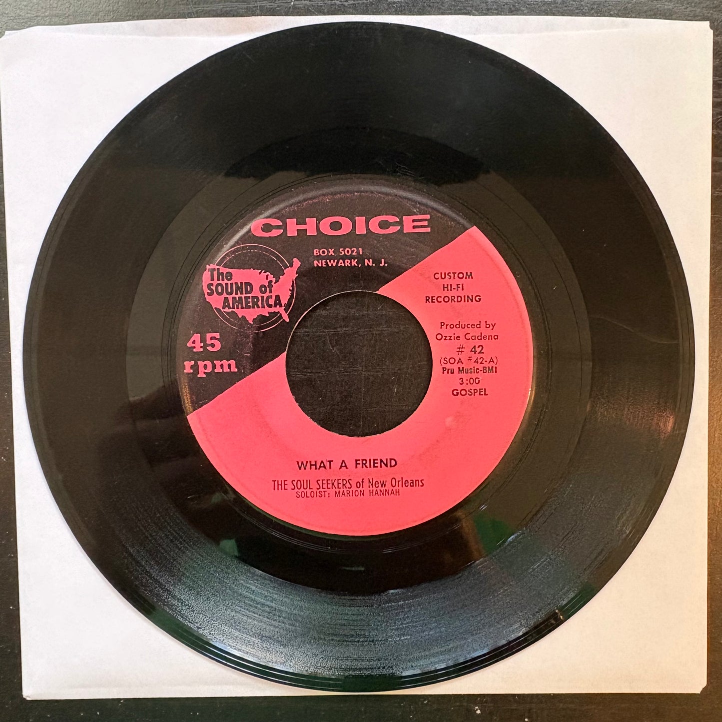 Soul Seekers of New Orleans, "What a Friend" (7") [G Used]