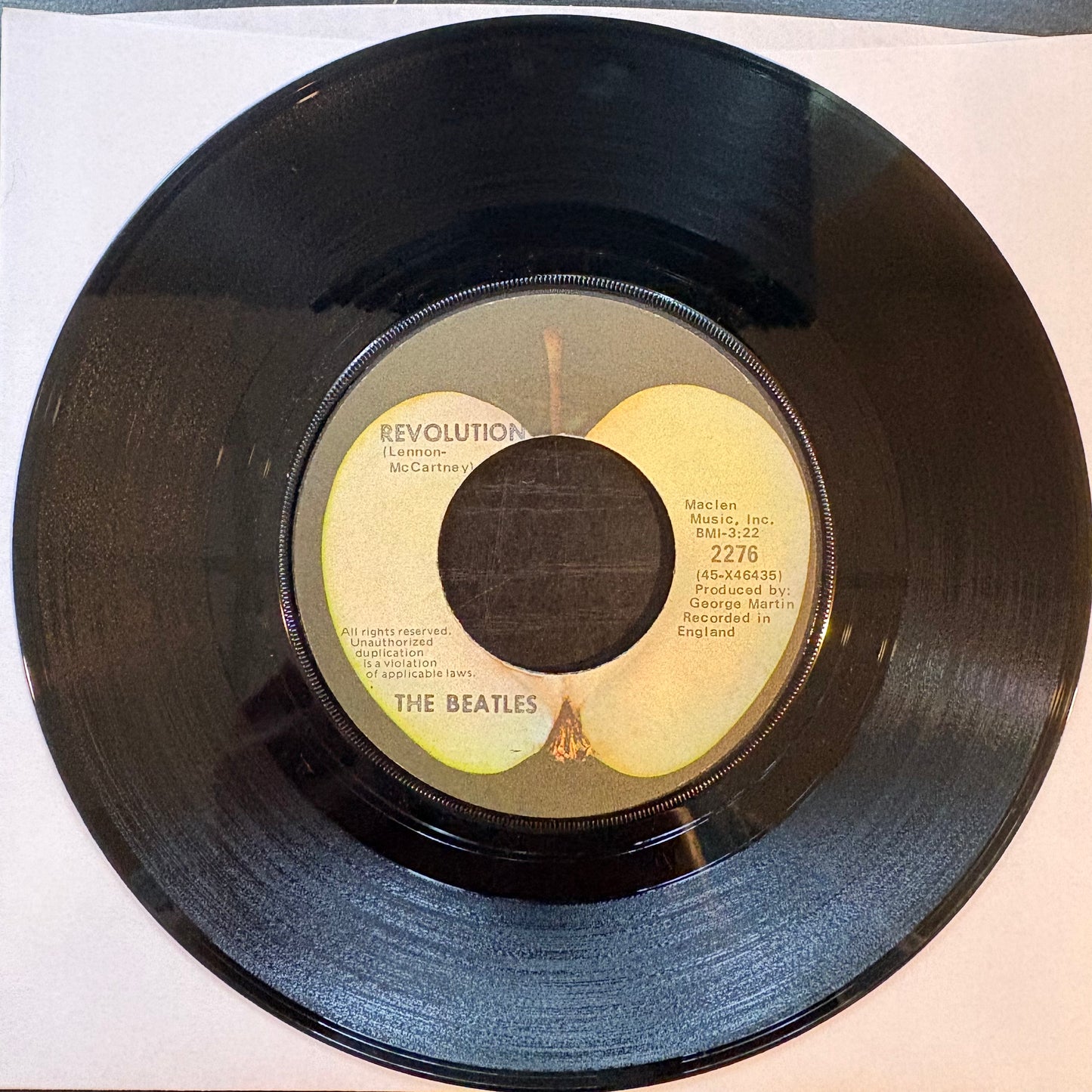 Beatles, "Hey Jude" (7") [VG Used]