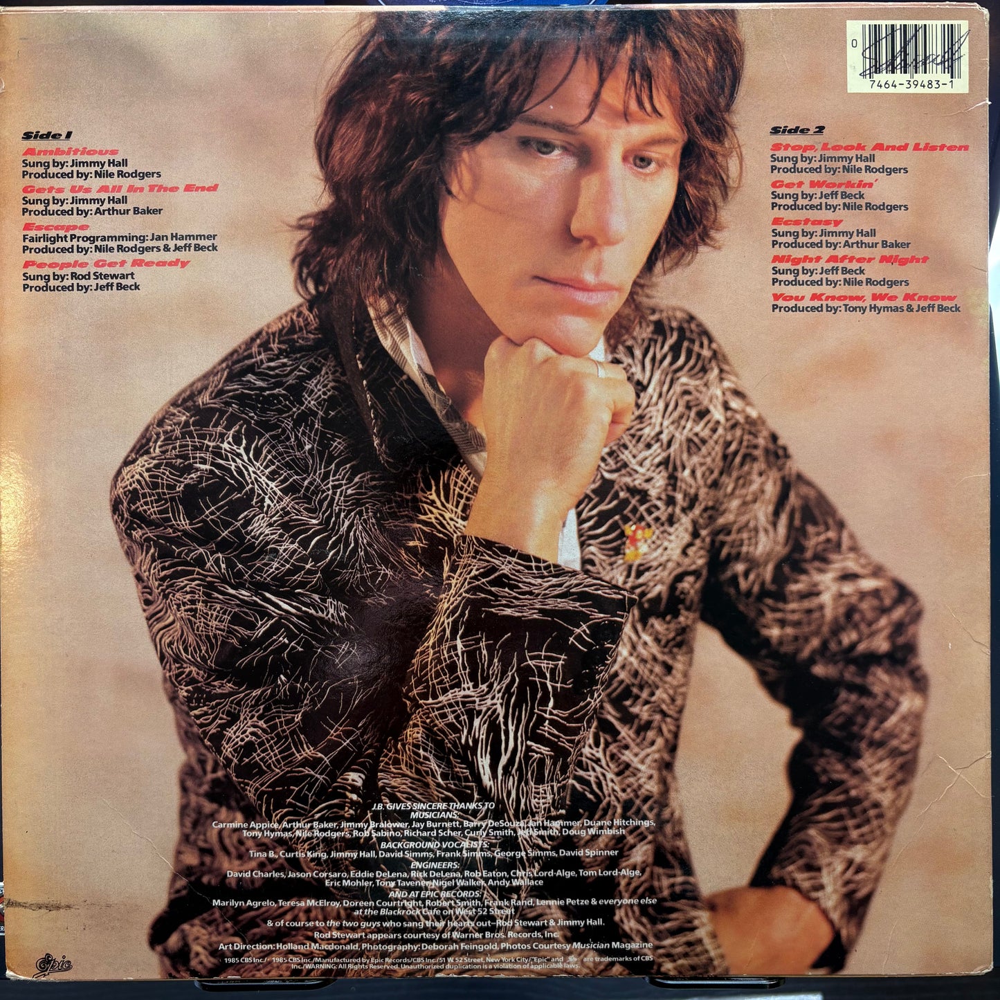 Jeff Beck, "Flash" [VG+ Used]