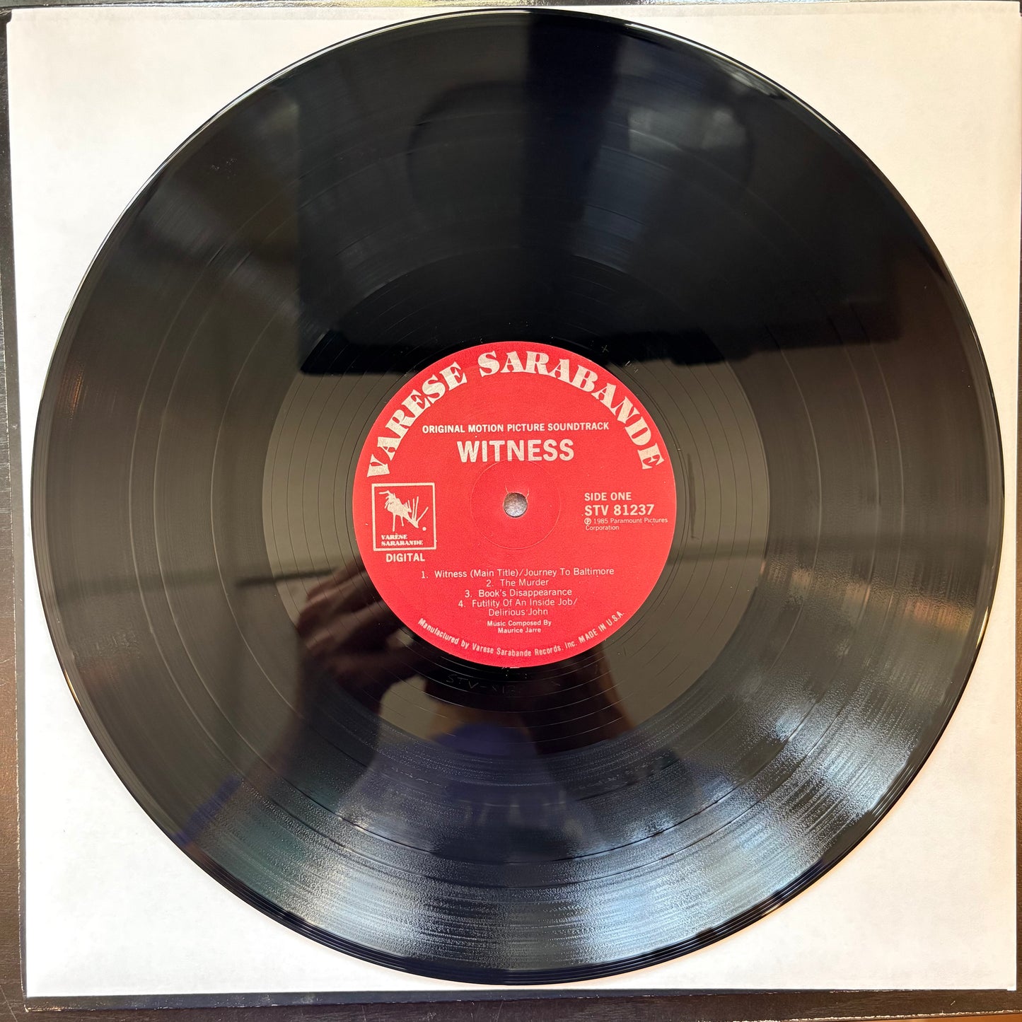 Maurice Jarre, "Witness Soundtrack" [VG Used]