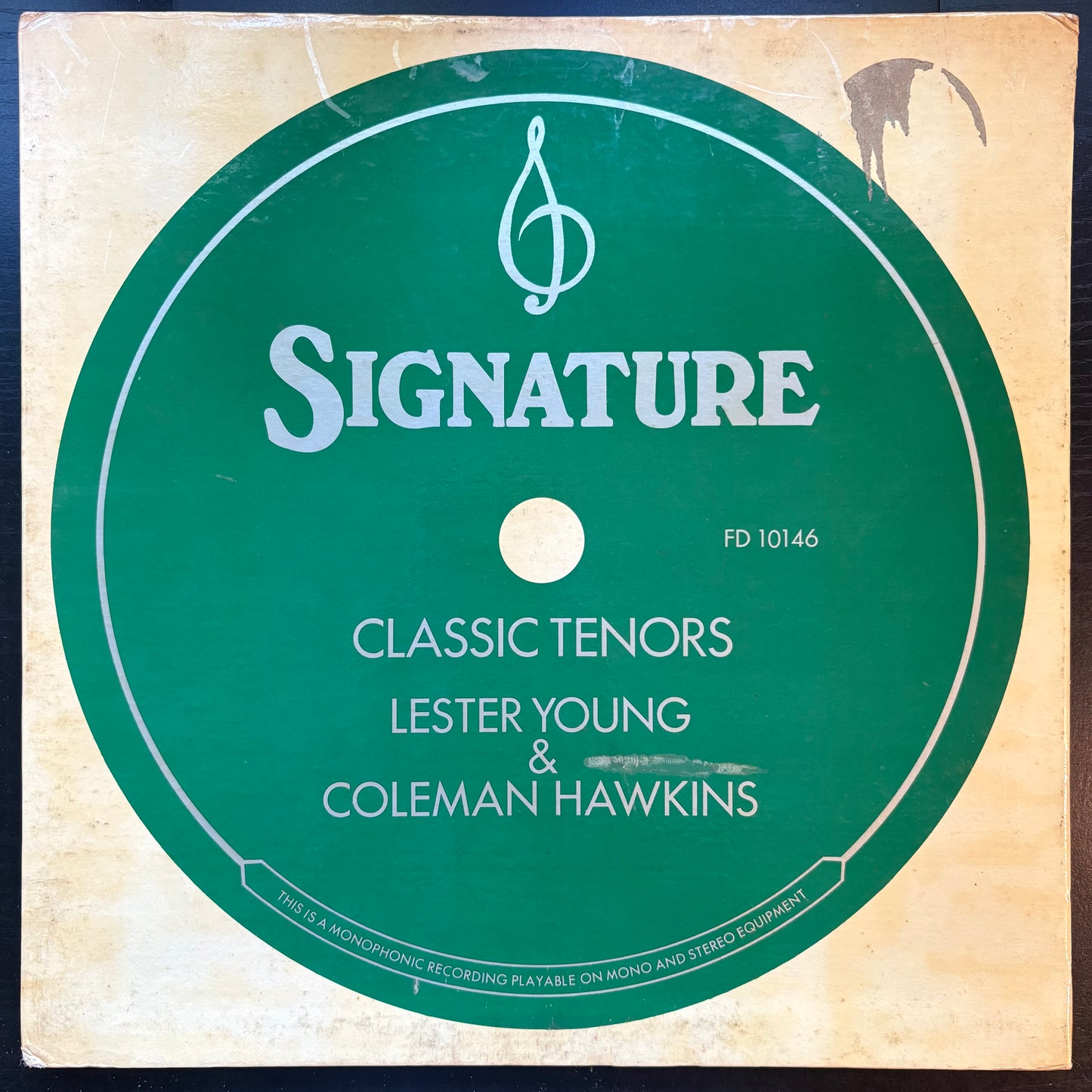 Lester Young & Coleman Hawkins, "Classic Tenors" (Promo) [VG+ Used]