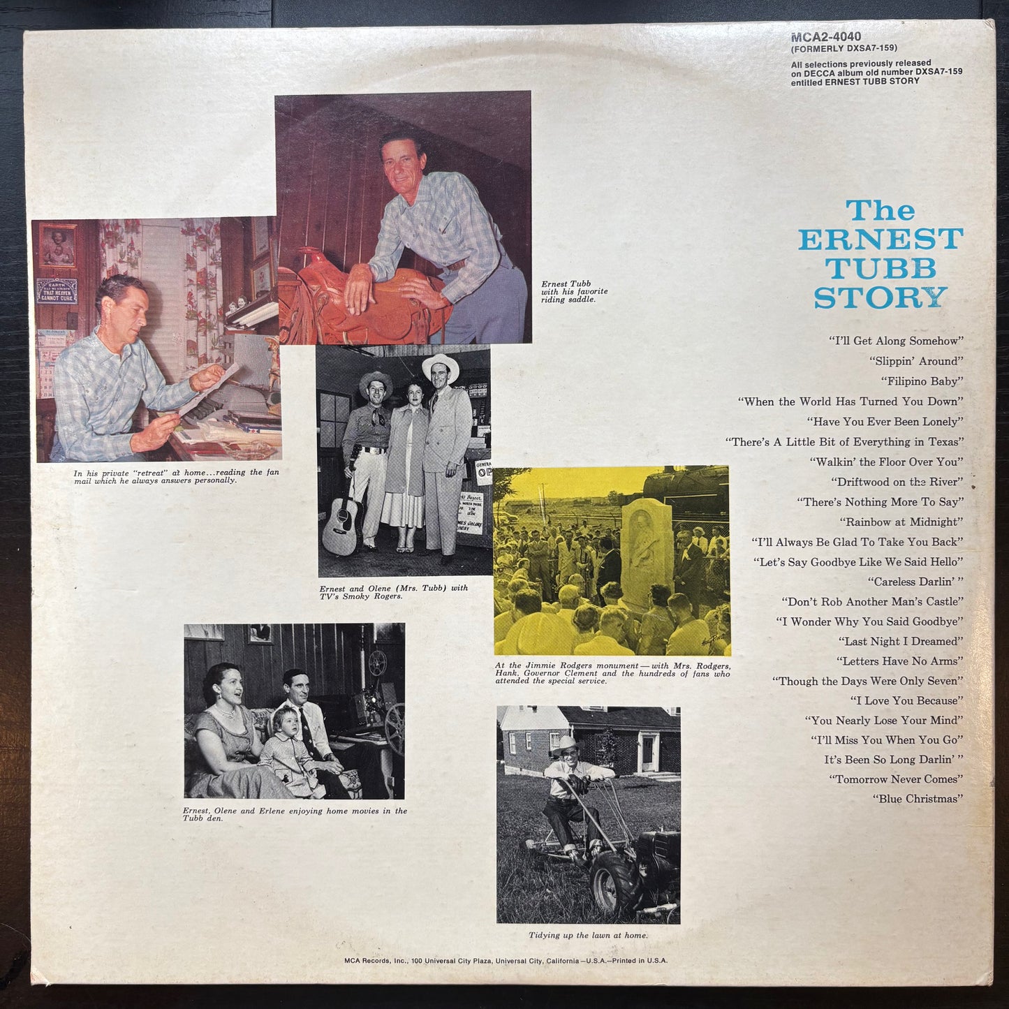 Ernest Tubb and His Texas Troubadours, "The Ernest Tubb Story" [VG Used]