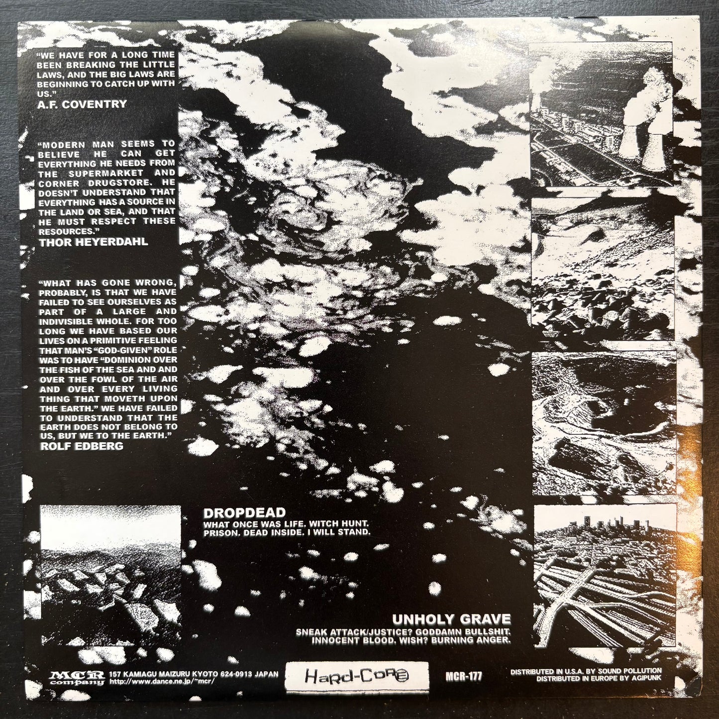 Dropdead / Unholy Grave, "Split" (7") [VG Used]
