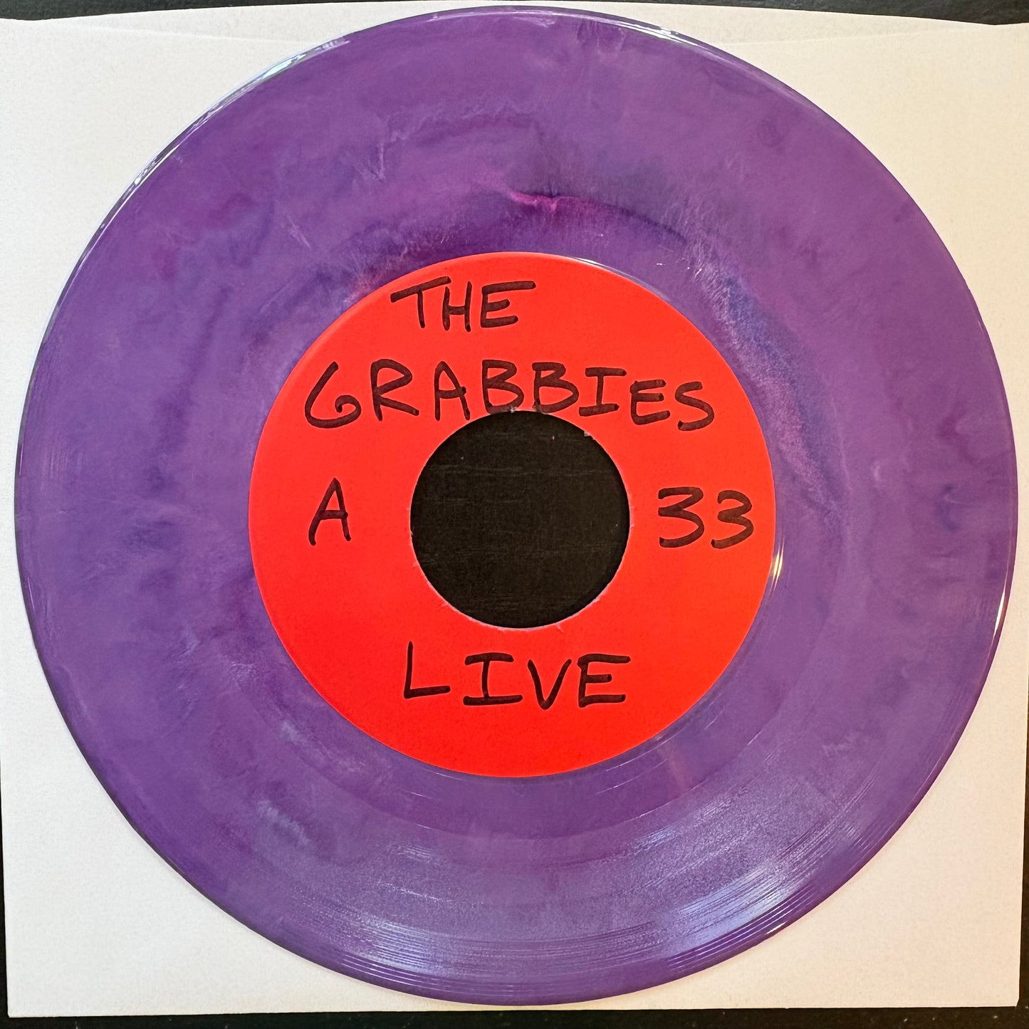 Grabbies, "Live" (7") (Purple Marbled Vinyl) [VG+ Used]