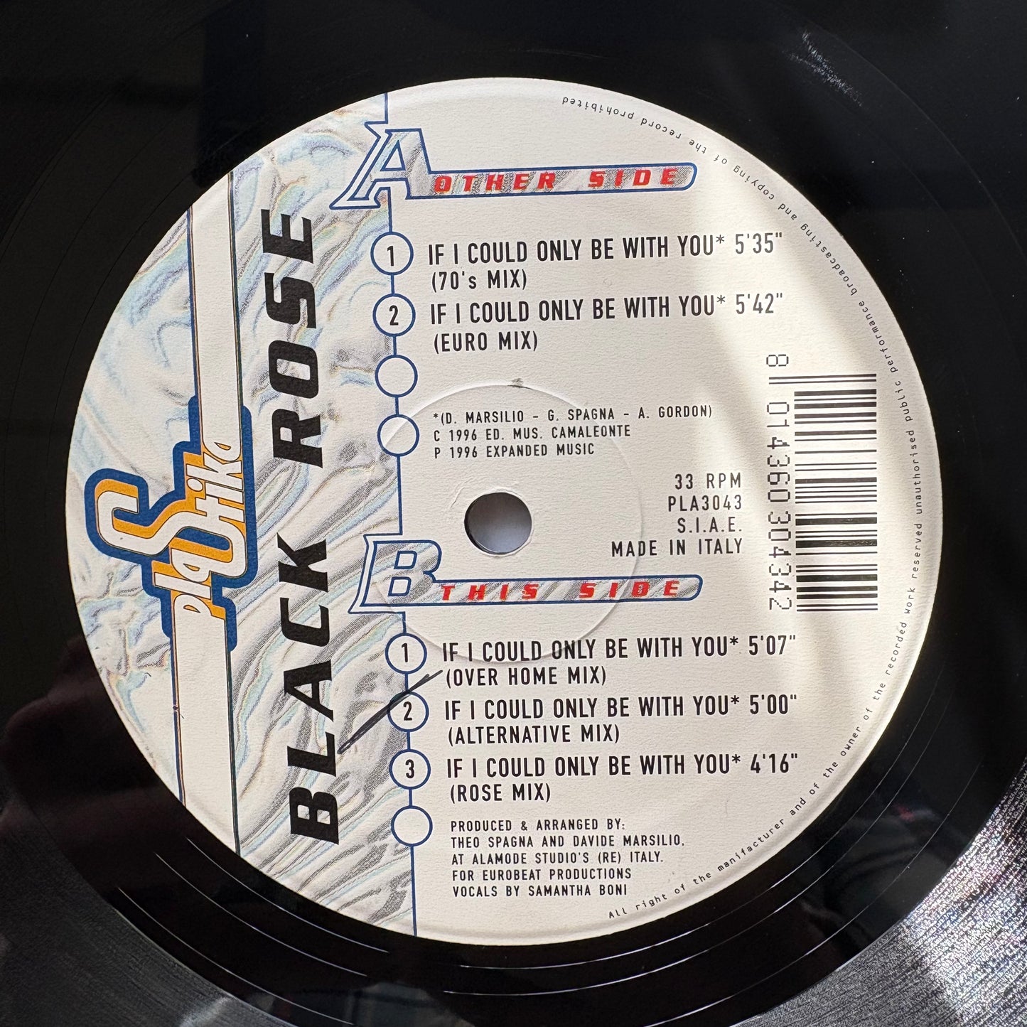 Black Rose, "If I Could Only Be With You" (12") [VG Used]