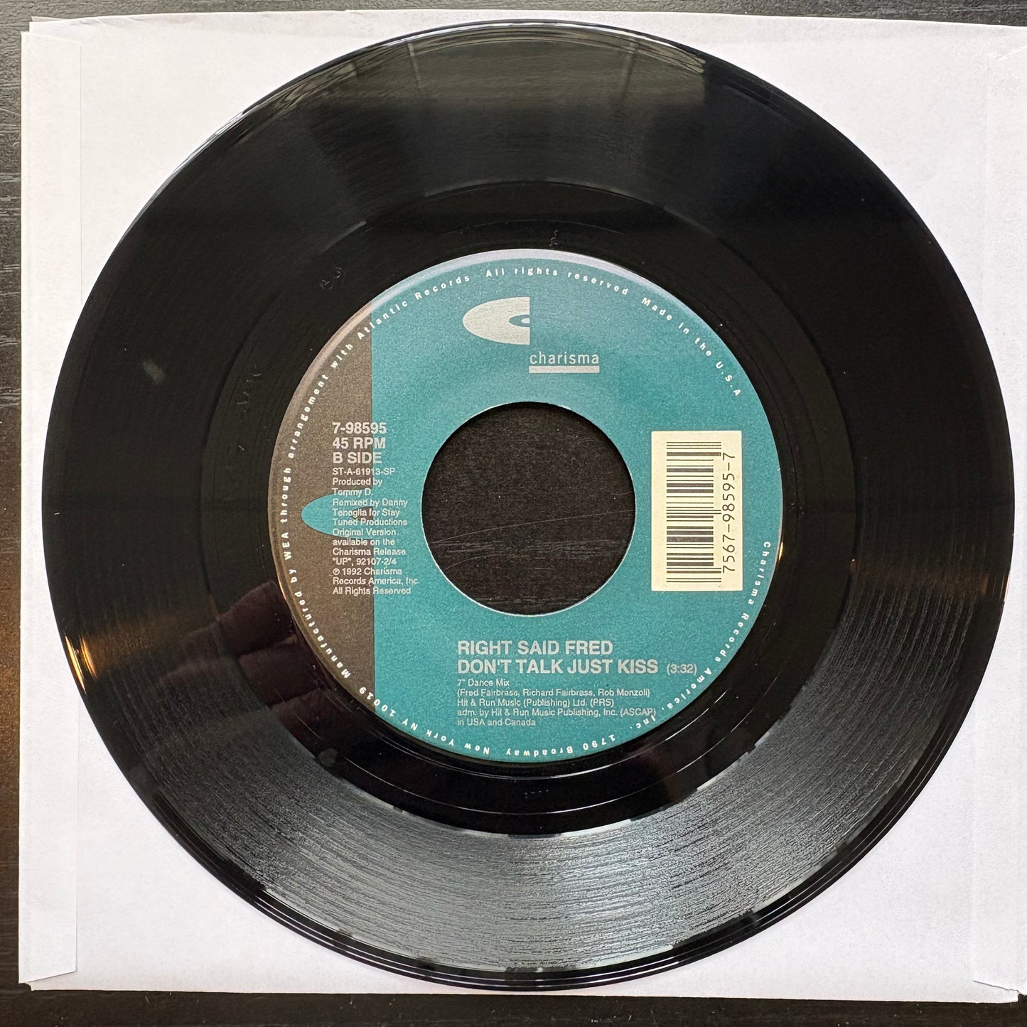 Right Said Fred, "Don't Talk Just Kiss" (7") [EX Used]