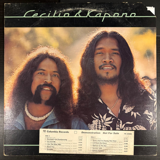 Cecilio & Kapono, "Elua" (Promo) [VG Used]