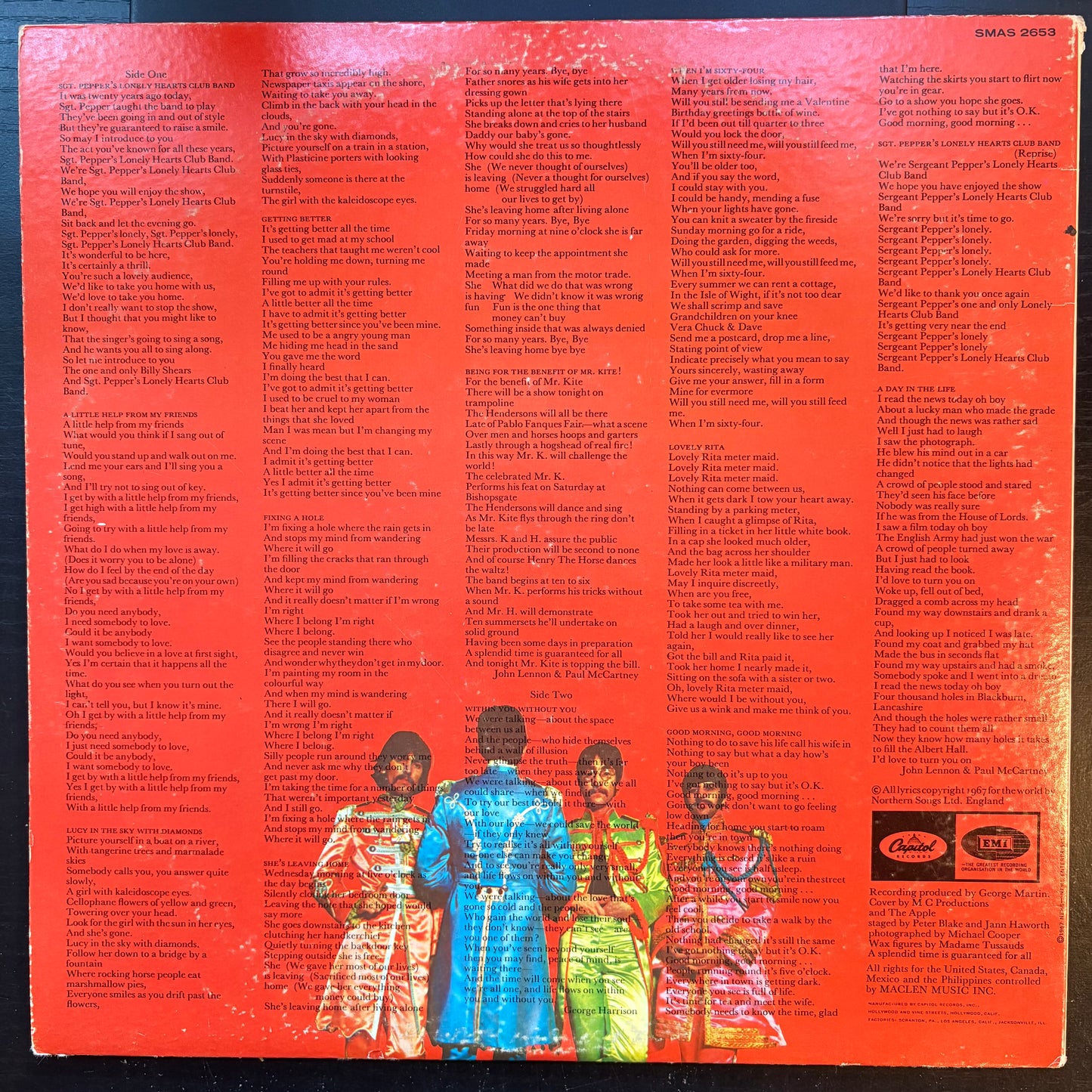 Beatles, "Sgt. Pepper's Lonely Hearts Club Band" (LP) [VG- Used]