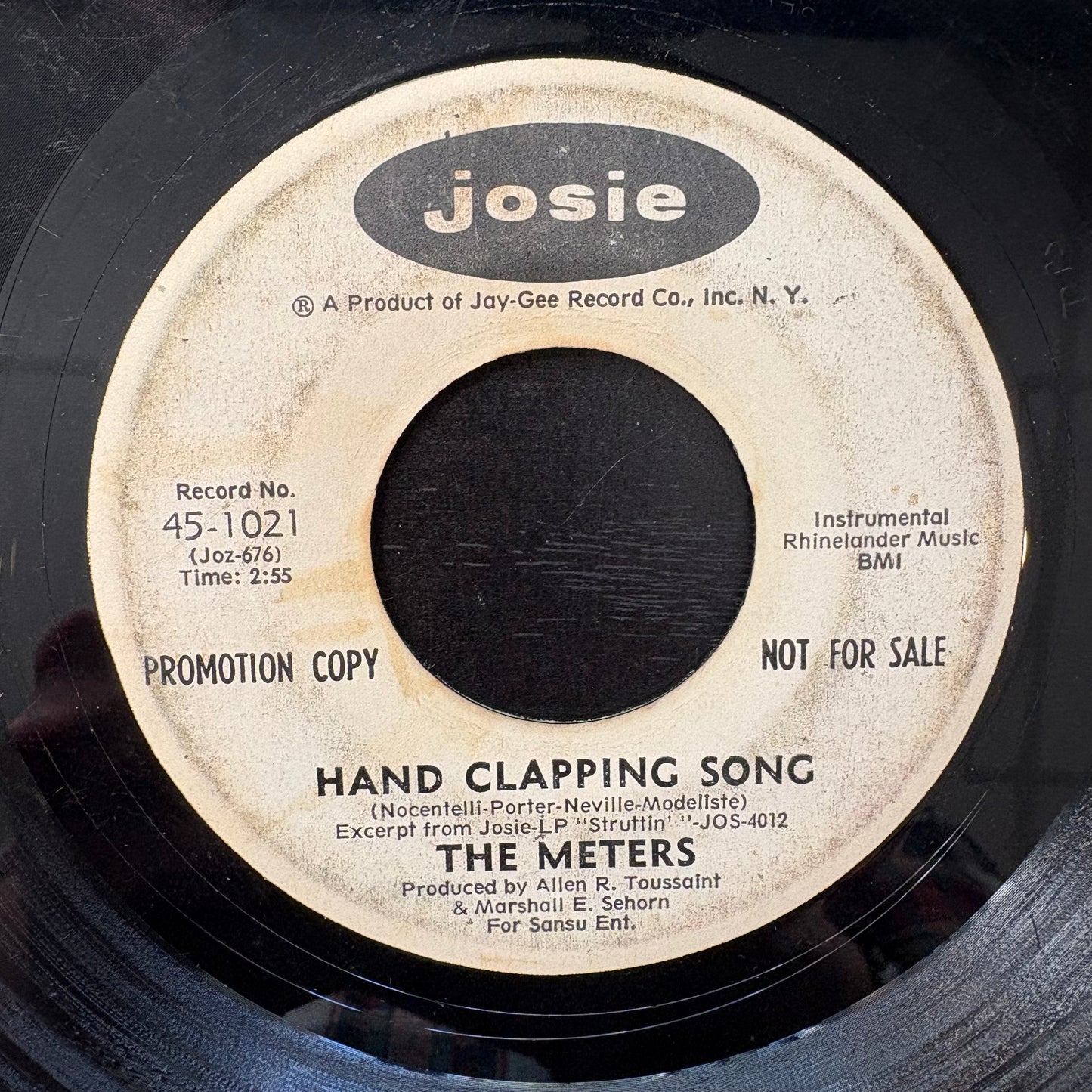 Meters, "Hand Clapping Song" (7") (Promo) [Fair Used]