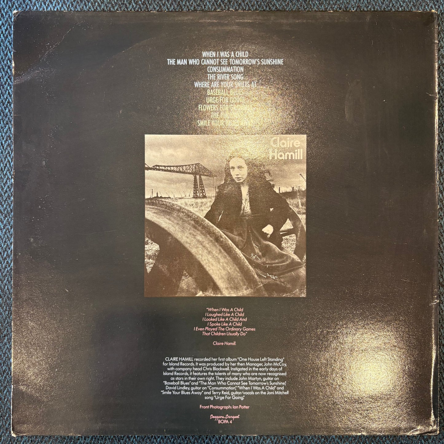 Claire Hamill, "One House Left Standing" [VG+ Used]