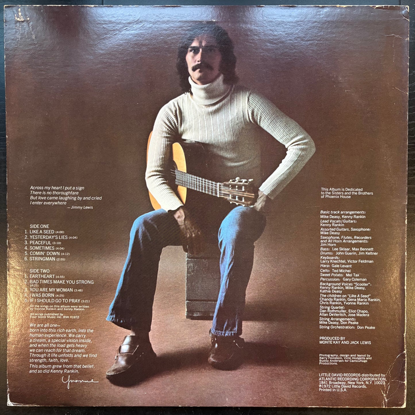 Kenny Rankin, "Like a Seed" [VG Used]