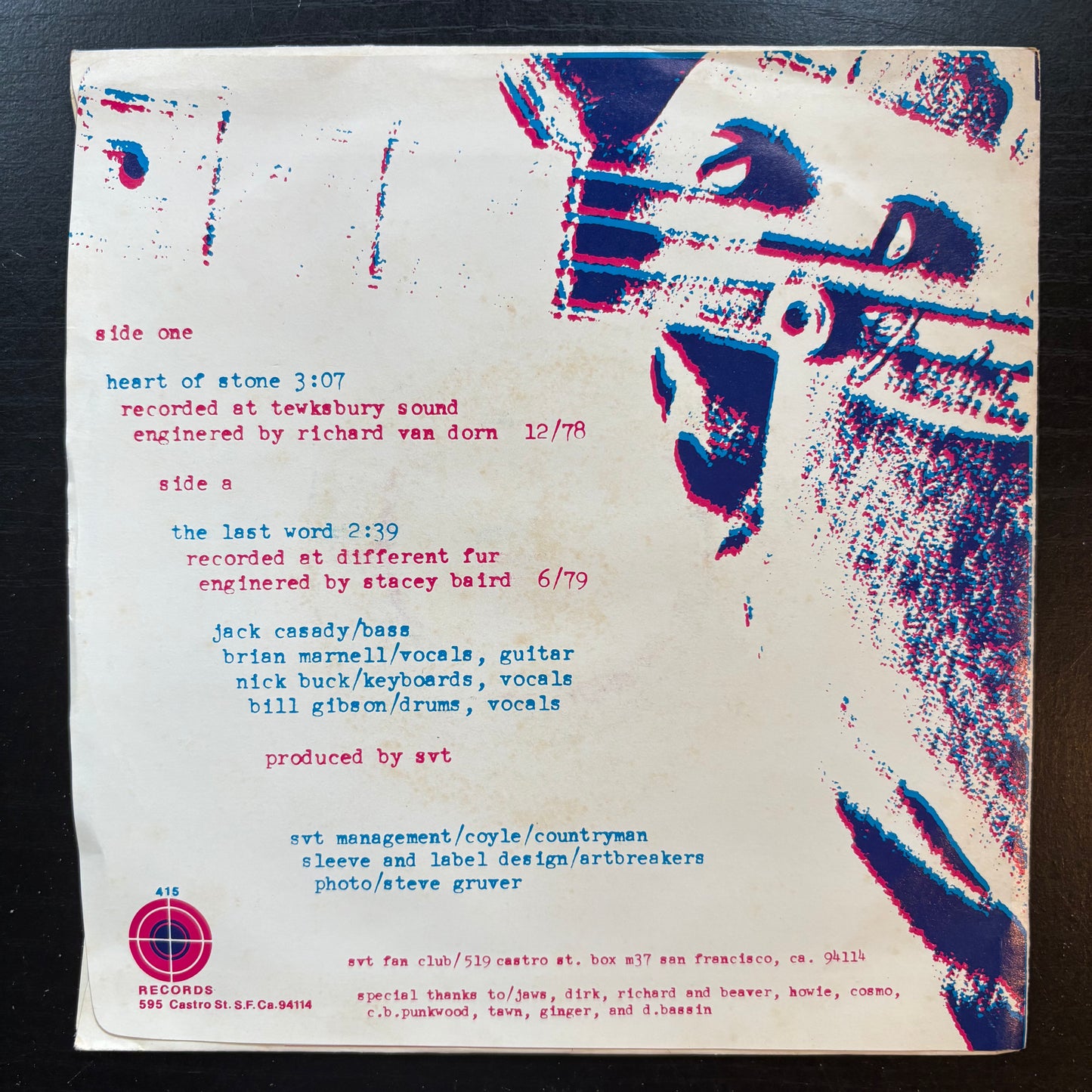 SVT, "Heart of Stone" (7") [VG+ Used]
