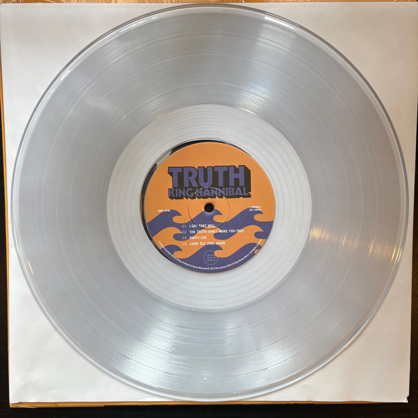 King Hannibal, "Truth" (Clear Vinyl) [EX Used]