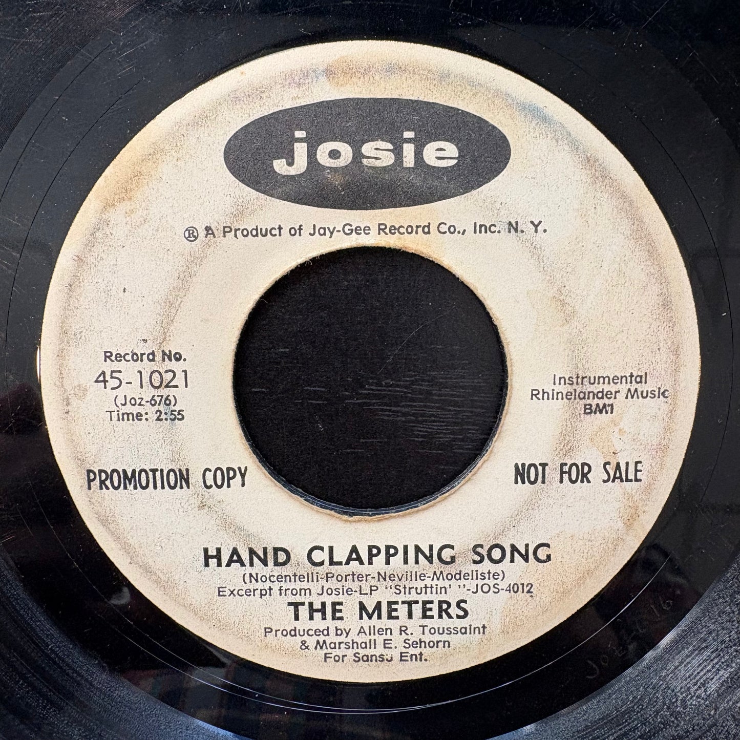 Meters, "Hand Clapping Song" (7") (Promo) [Fair Used]