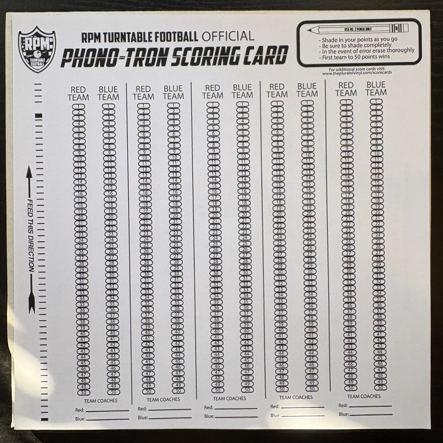RPM Turntable Football (7") (Green Vinyl) [EX Used]