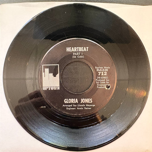 Gloria Jones, "Heartbeat" (7") [VG- Used]