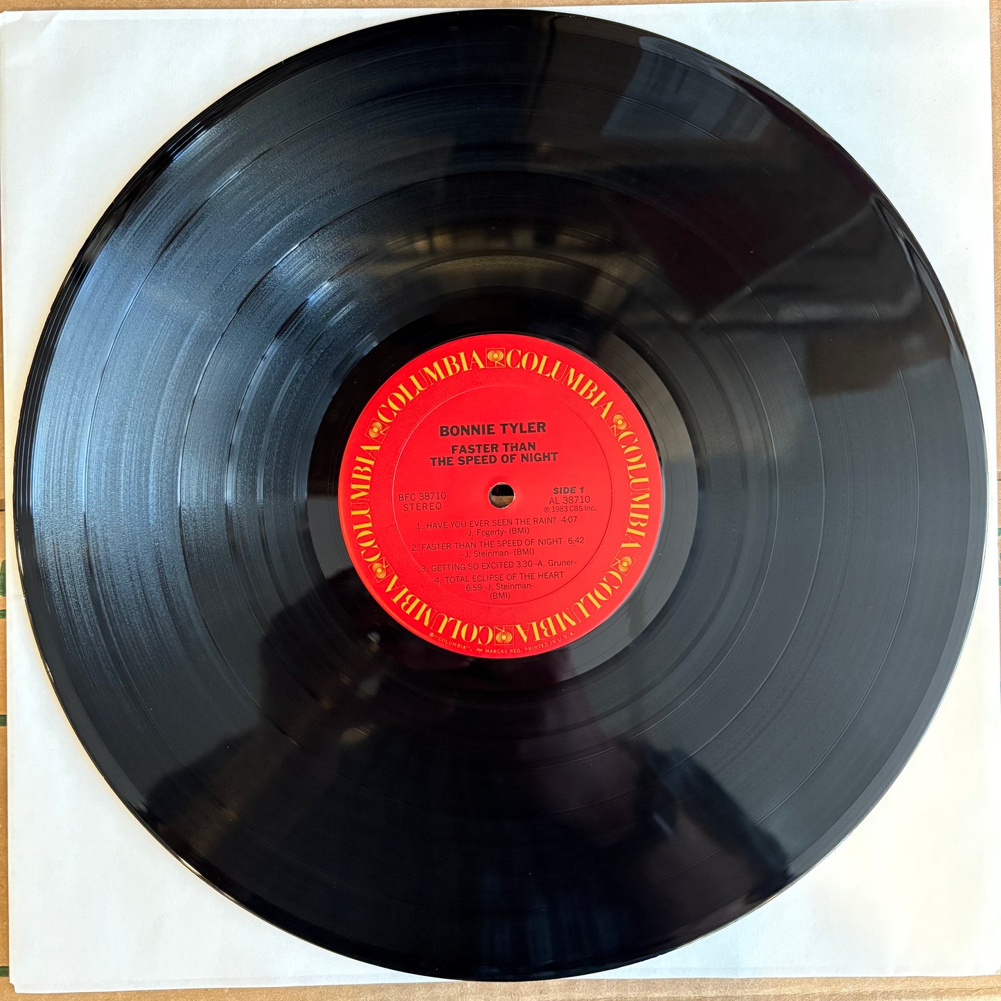 Bonnie Tyler, "Faster Than the Speed of Night" [EX Used]