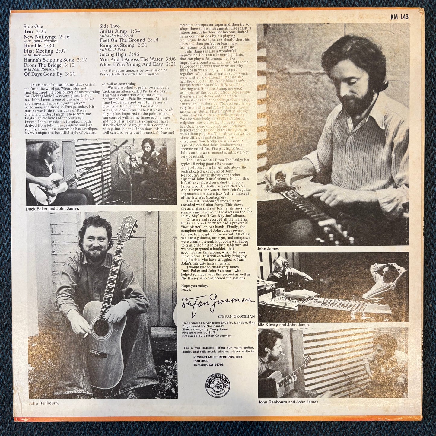 John James, "Descriptive Guitar Instrumentals" [VG+ Used]