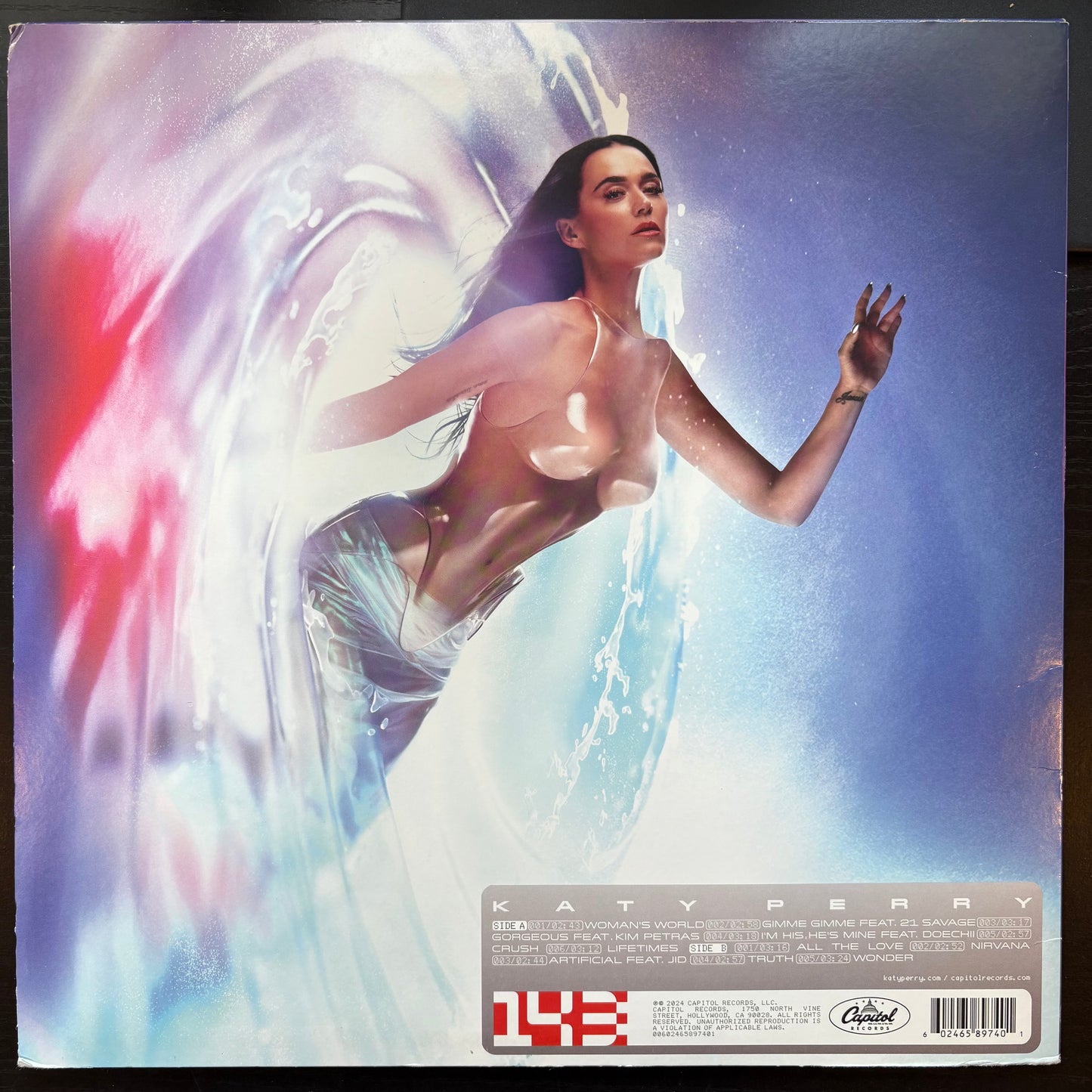 Katy Perry, "143" (Silver Vinyl) [VG Used]