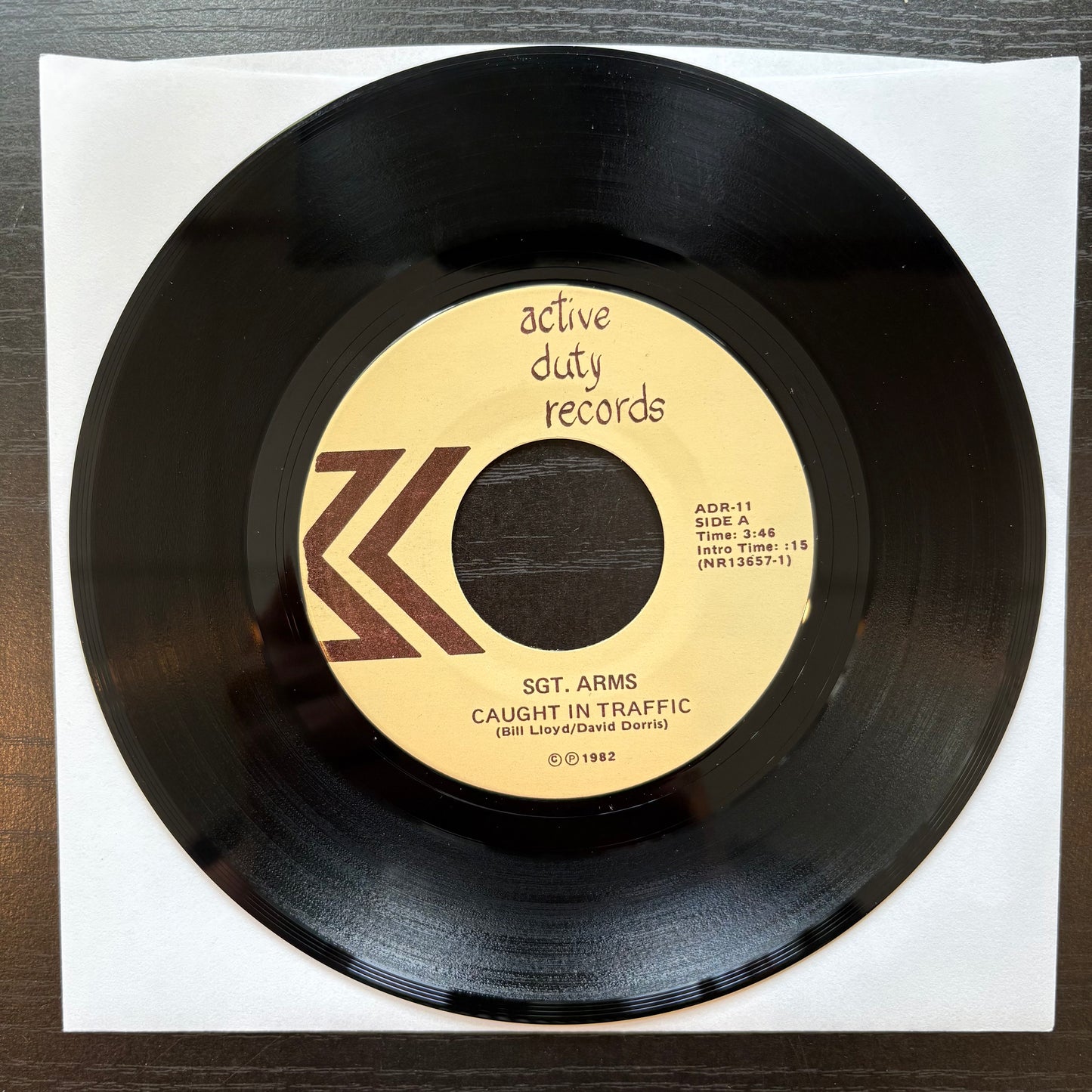 Sgt. Arms, "Caught in Traffic" (7") [VG+ Used]