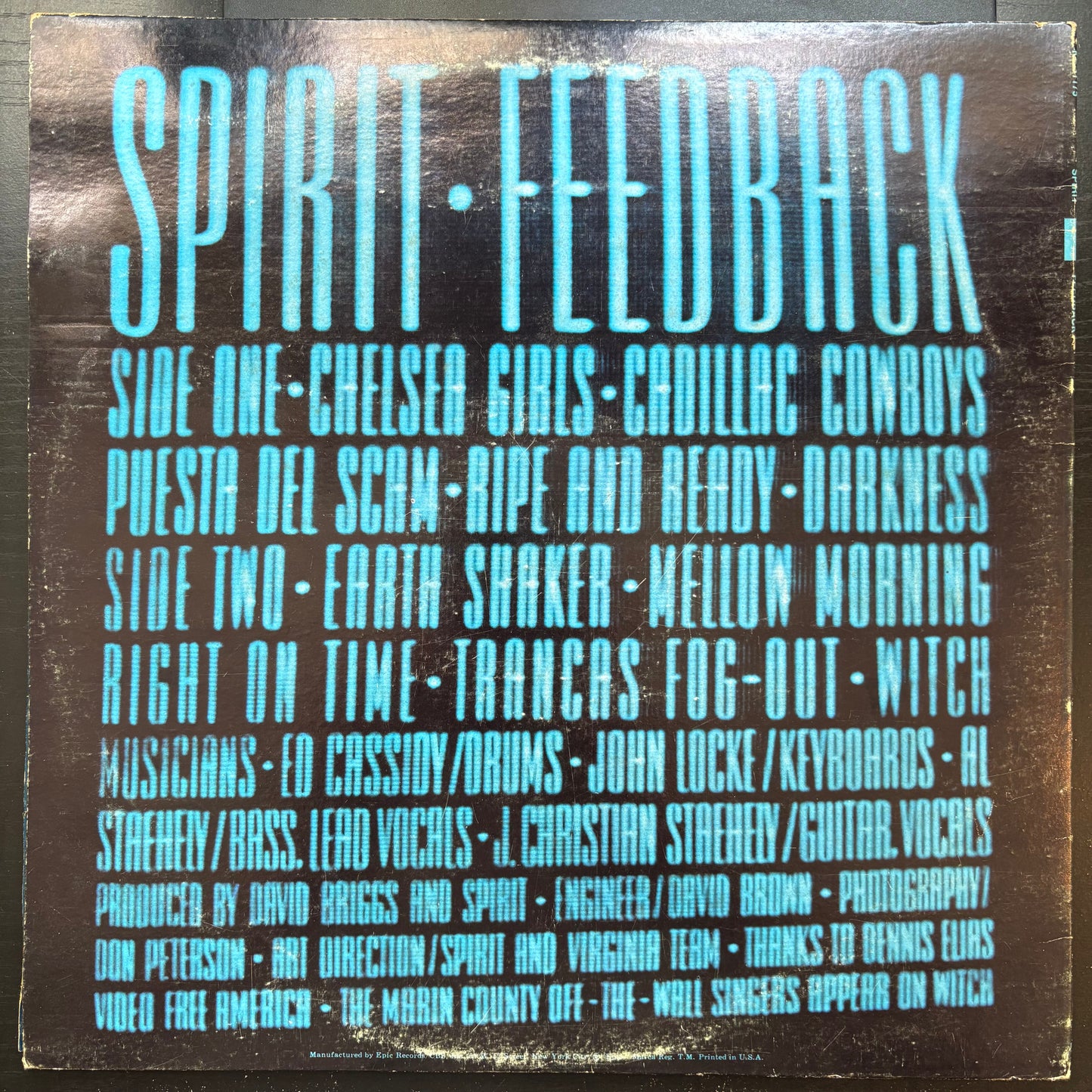 Spirit, "Feedback" [VG+ Used]