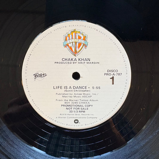 Chaka Khan, "Life Is a Dance" (Promo 12") [VG+ Used]
