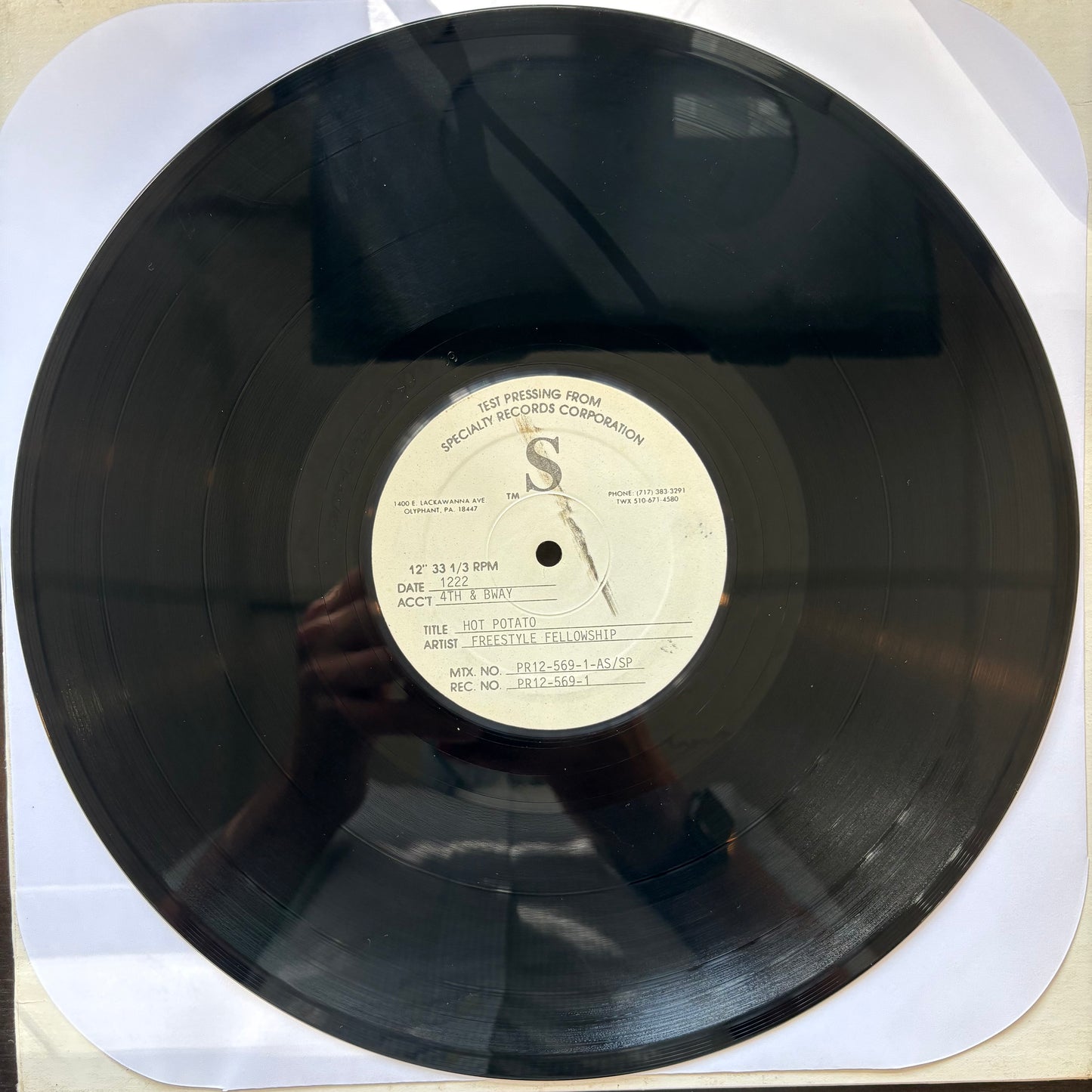 Freestyle Fellowship, "Hot Potato" (12") (Test Pressing) [VG- Used]