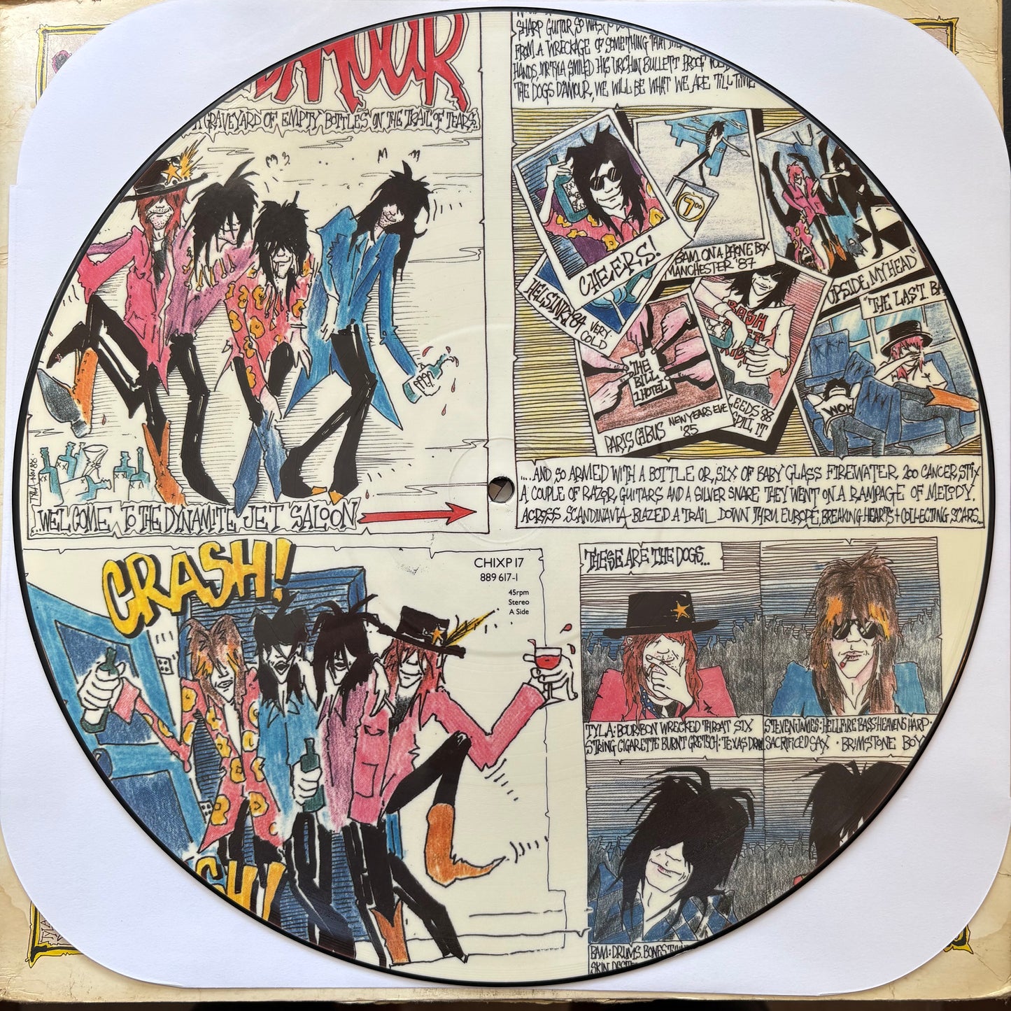 Dogs D'Amour, "Satellite Kid + Trail of Tears" (2 x Picture Disc 12") [VG- Used]