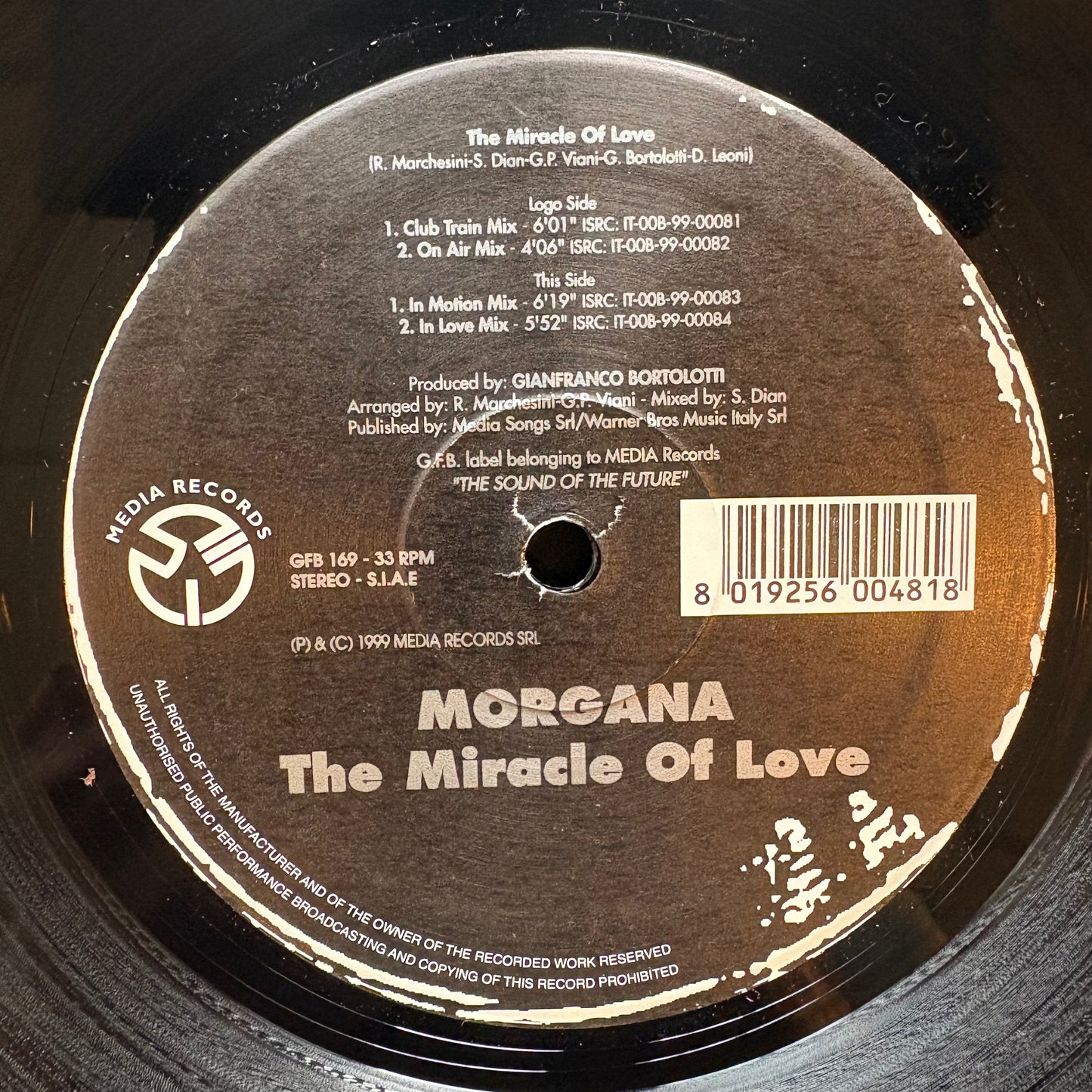 Morgana, "The Miracle of Love" (12") [VG+ Used]