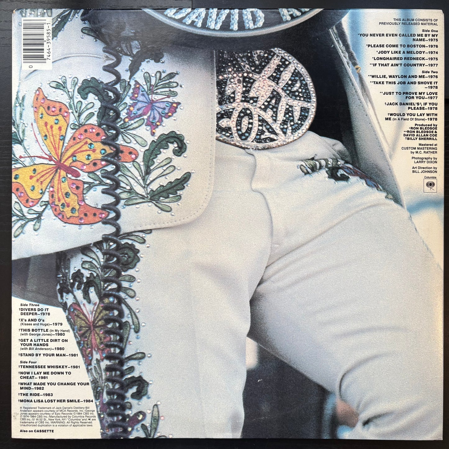 David Allan Coe, "For the Record: The First 10 Years" [VG+ Used]