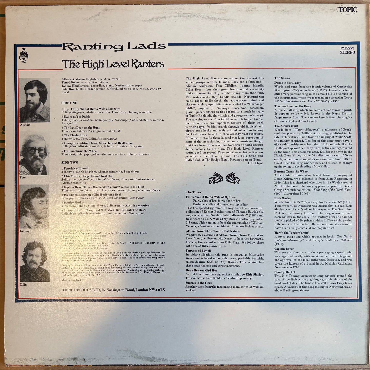 High Level Ranters, "Ranting Lads" [VG+ Used]