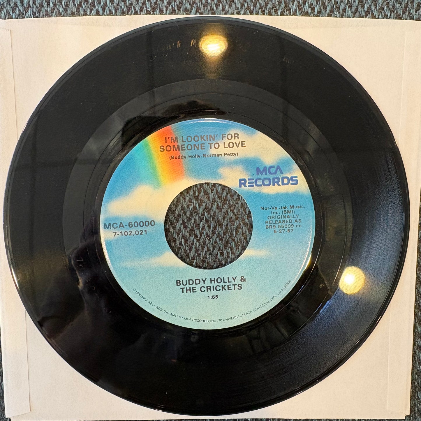 Buddy Holly & The Crickets, "That'll Be the Day" (7") [VG+ Used]