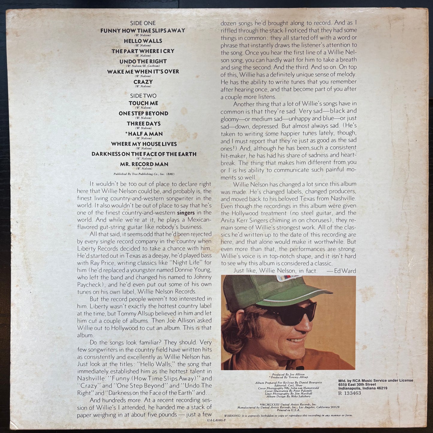 Willie Nelson, "The Best of Willie Nelson" [VG Used]