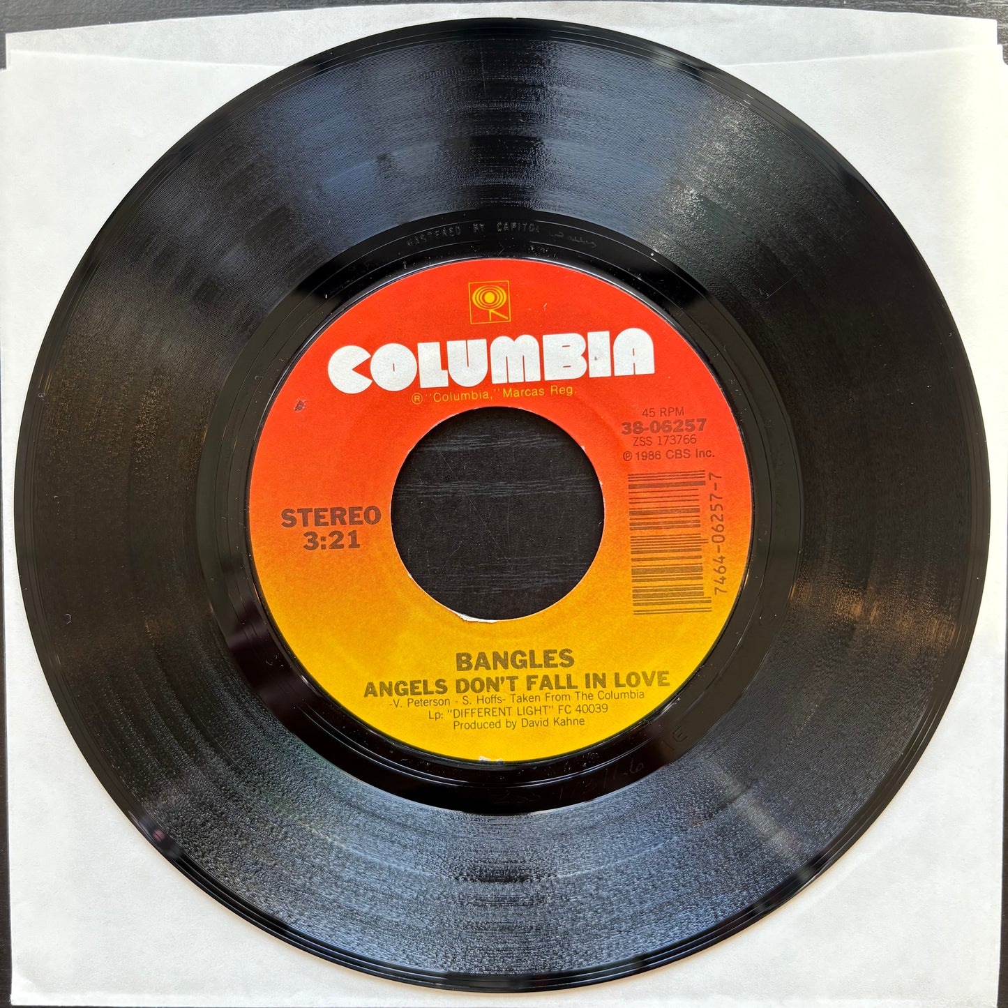 Bangles, "Walk Like an Egyptian" (7") [VG+ Used]