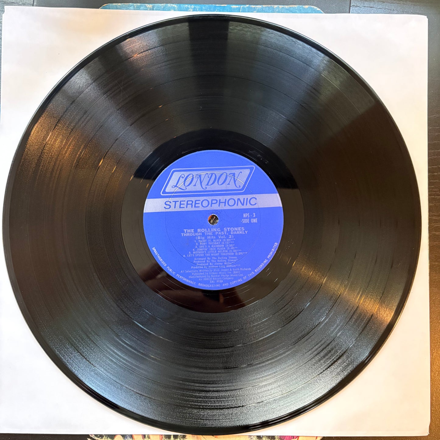 Rolling Stones, "Through the Past, Darkly (Big Hits Vol. 2)" (LP) [VG- Used]