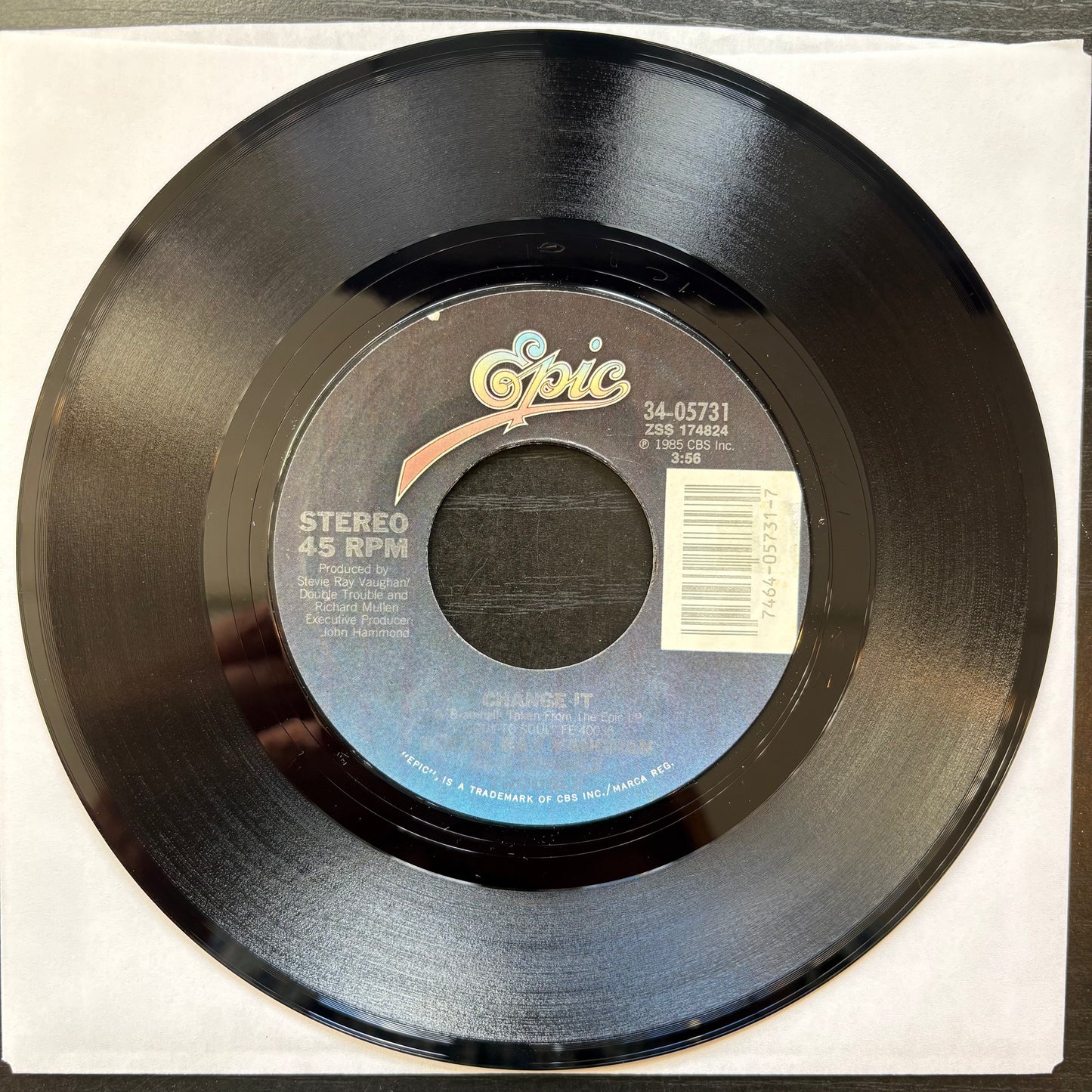 Stevie Ray Vaughan & Double Trouble, "Change It" (7") [VG+ Used]