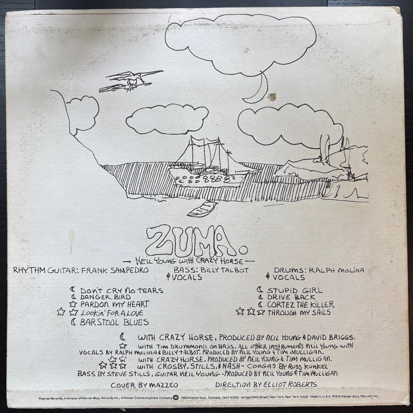 Neil Young, "Zuma" (LP) [VG- Used]