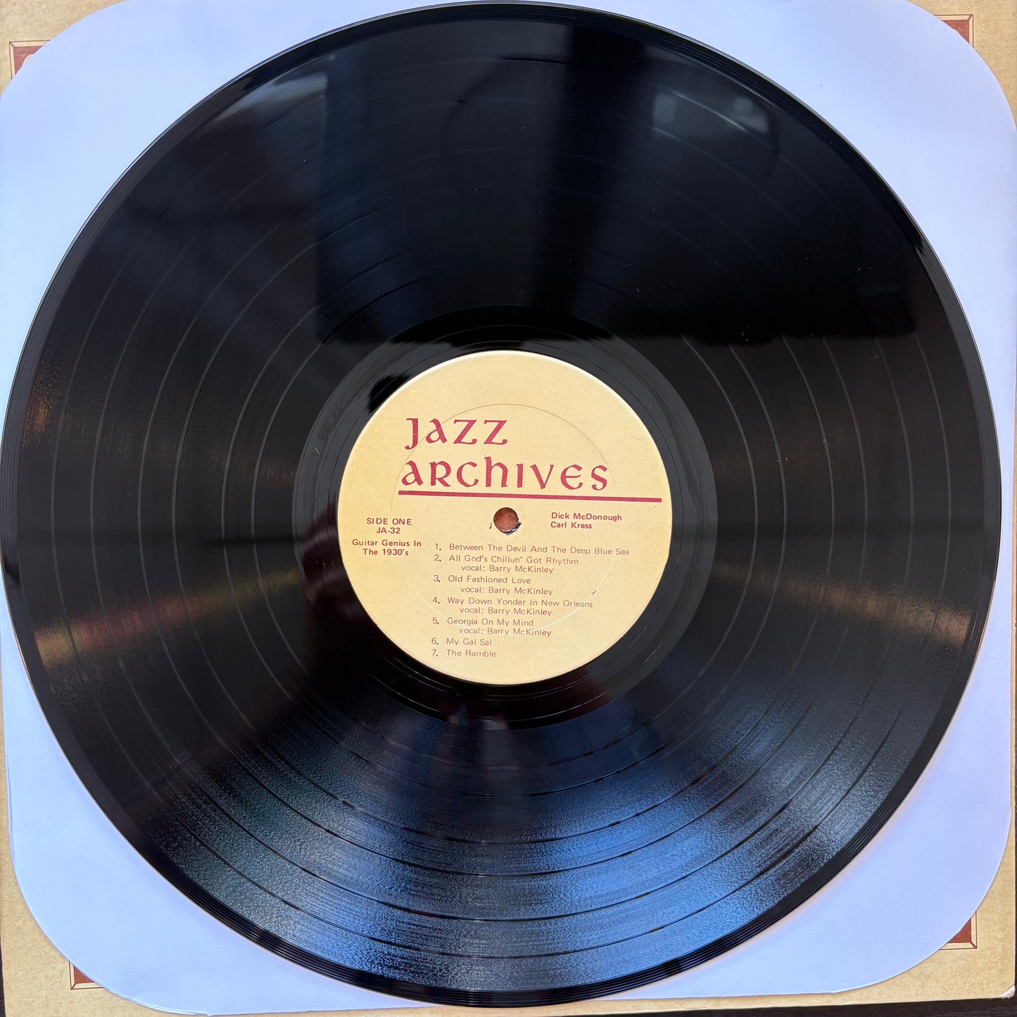 Dick McDonough & Carl Kress, "The Guitar Genius of DIck McDonough & Carl Kress in the Thirties" [VG+ Used]
