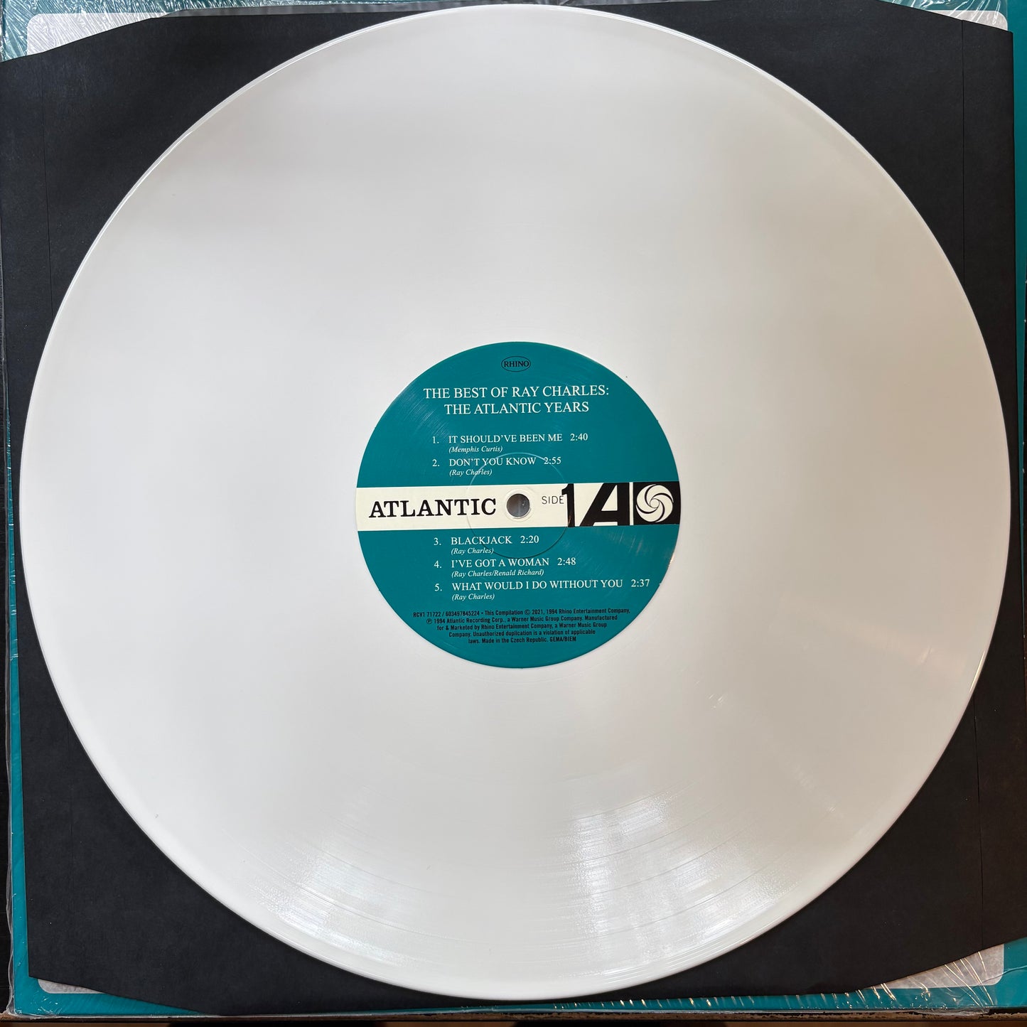 Ray Charles, "The Best of Ray Charles: The Atlantic Years" (2LP) (White Vinyl) [EX Used]