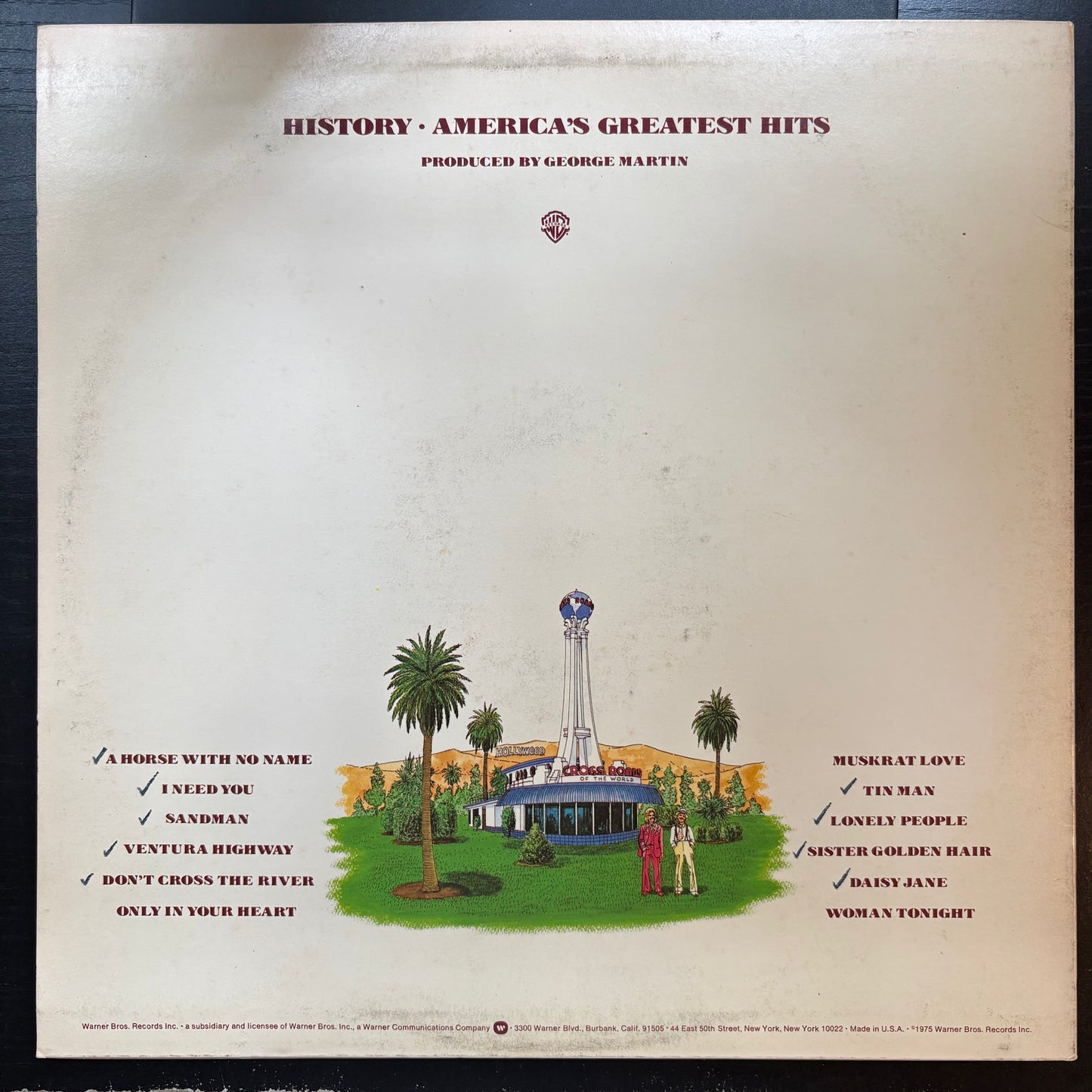America, "History: America's Greatest Hits" (LP) [VG Used]