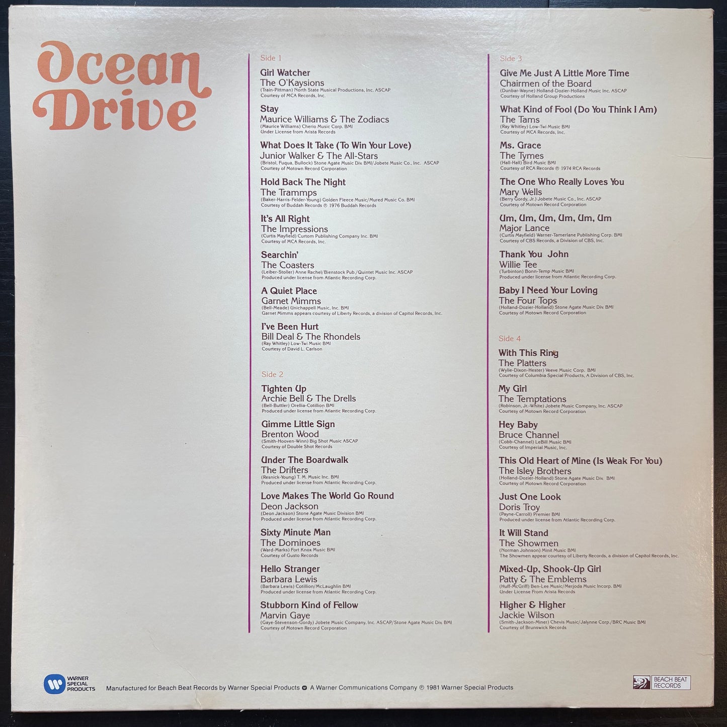 Various Artists, "Ocean Drive" (2LP) [VG+ Used]