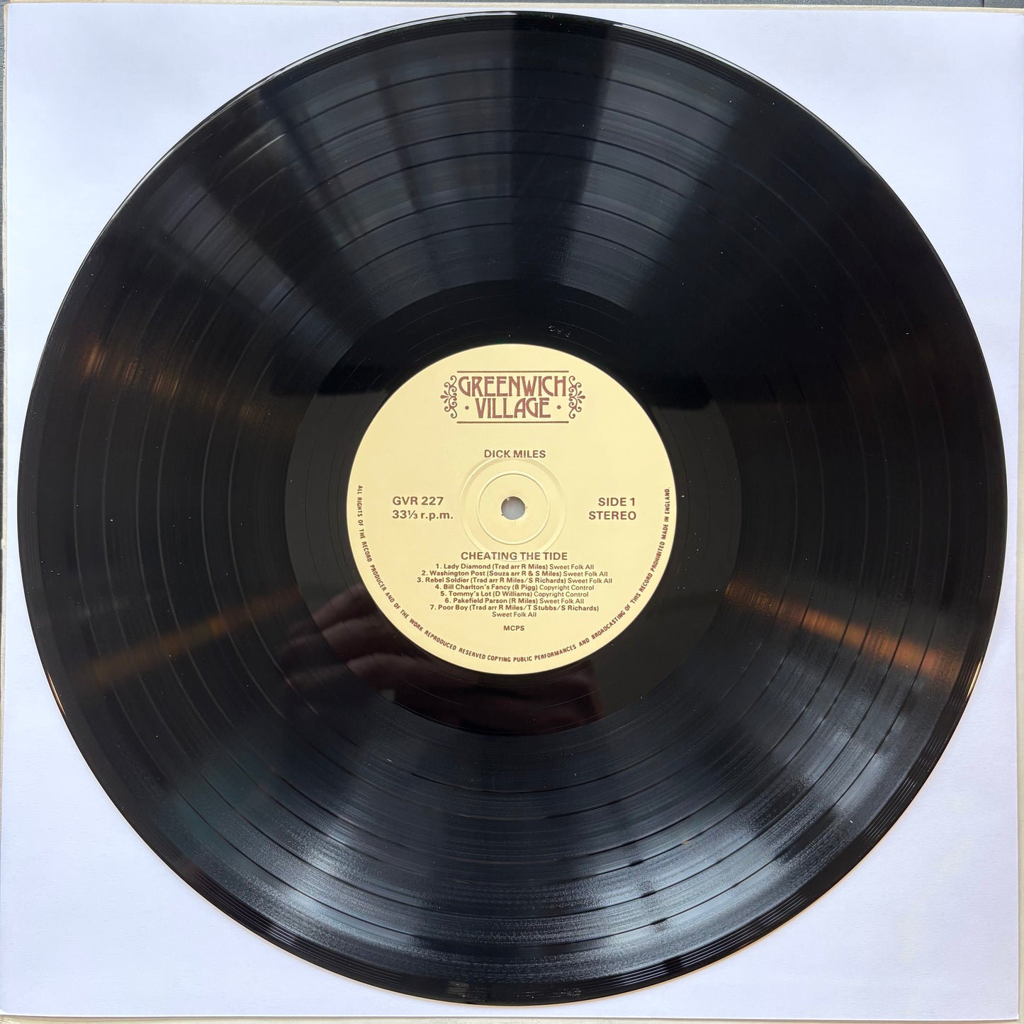 Dick Miles, "Cheating the Tide" [VG+ Used]